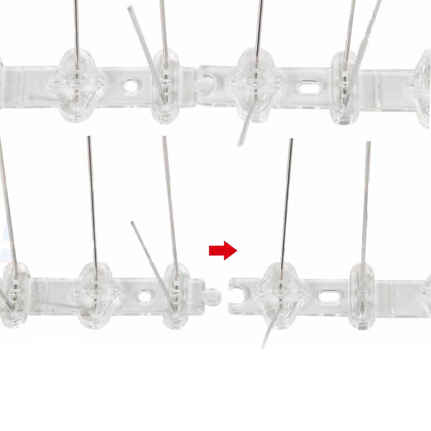 10 Pack Cat Mouse and Bird Spike Fence Deterrent Control