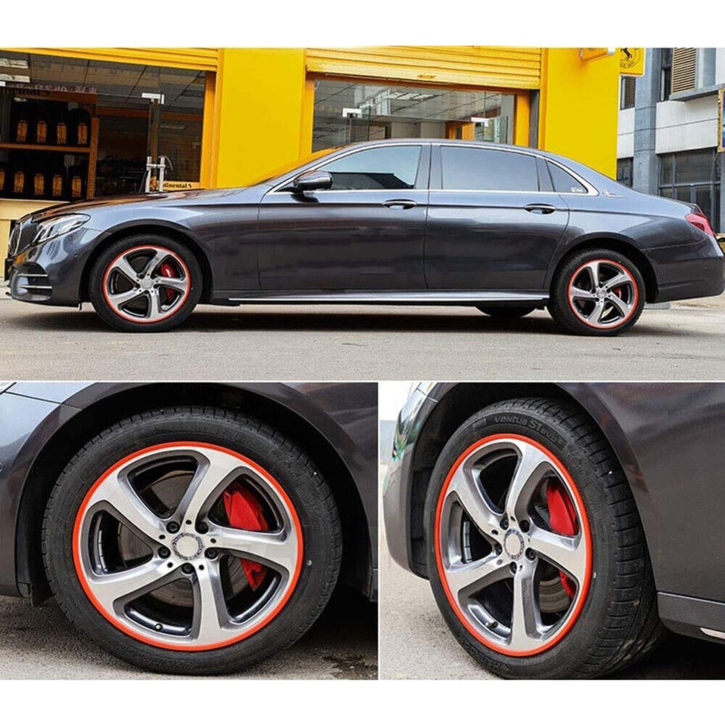 Decorative Wheel Rim Protector for Cars 8m Rubber Moulding