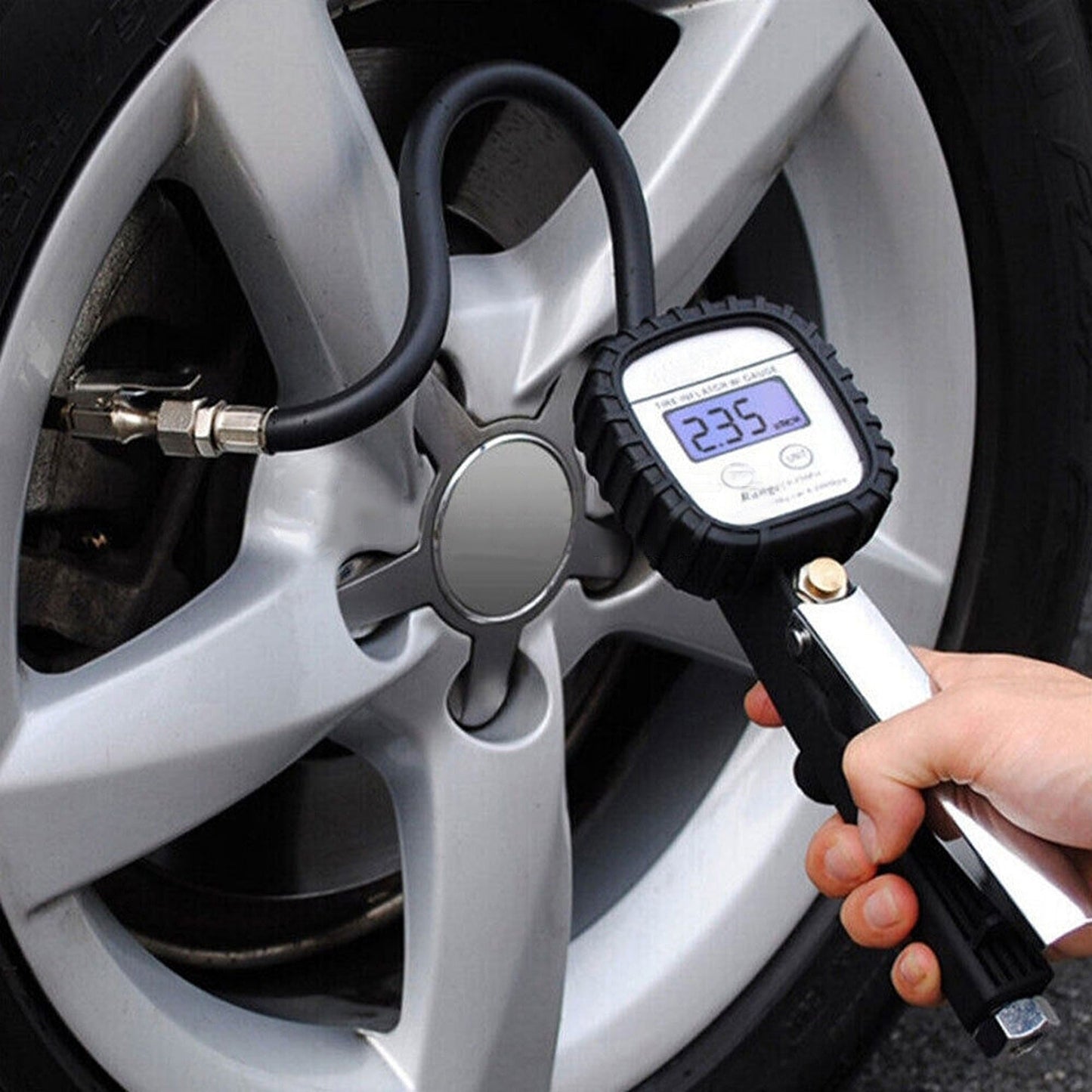 2ps Flexible Inflator Hose for Motorcycle Bicycle Car Air Tyre Chuck