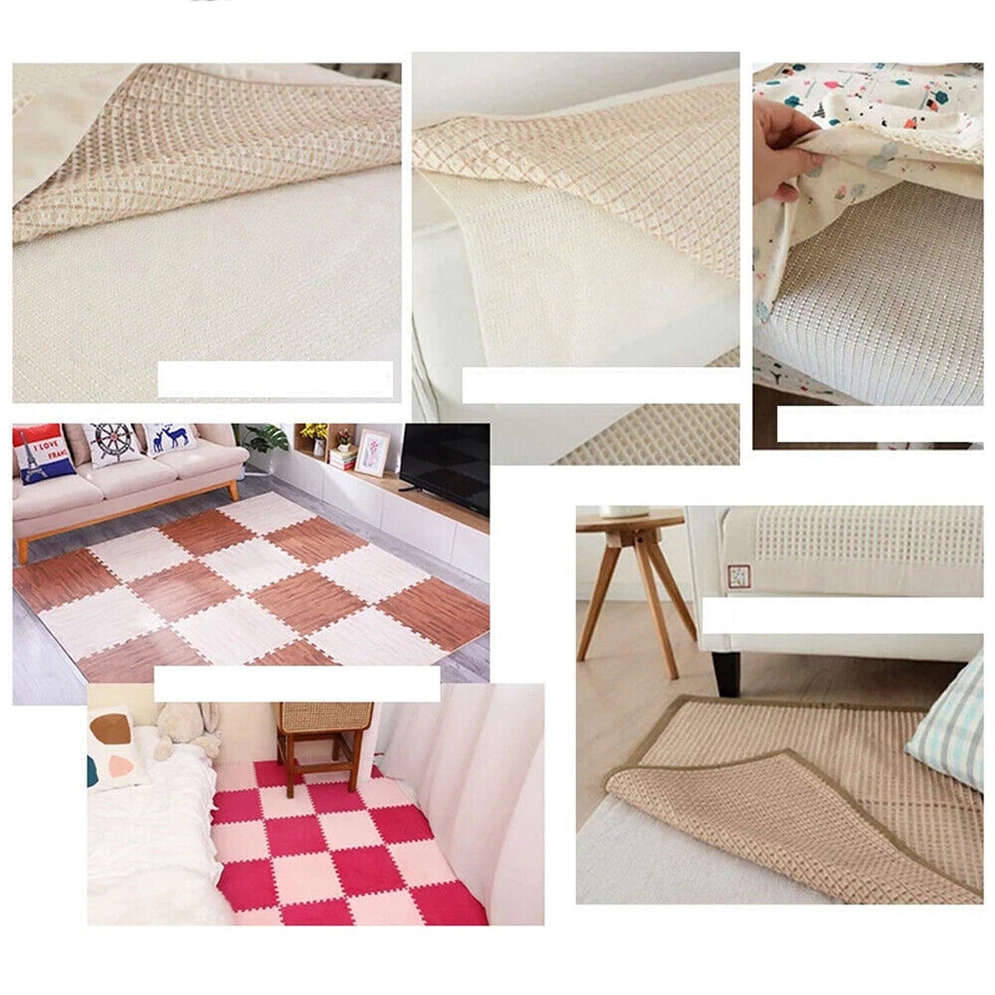 Non Slip Anti Slip Rug Pad Underlay Mat Grip for Carpet Hardwood Floor