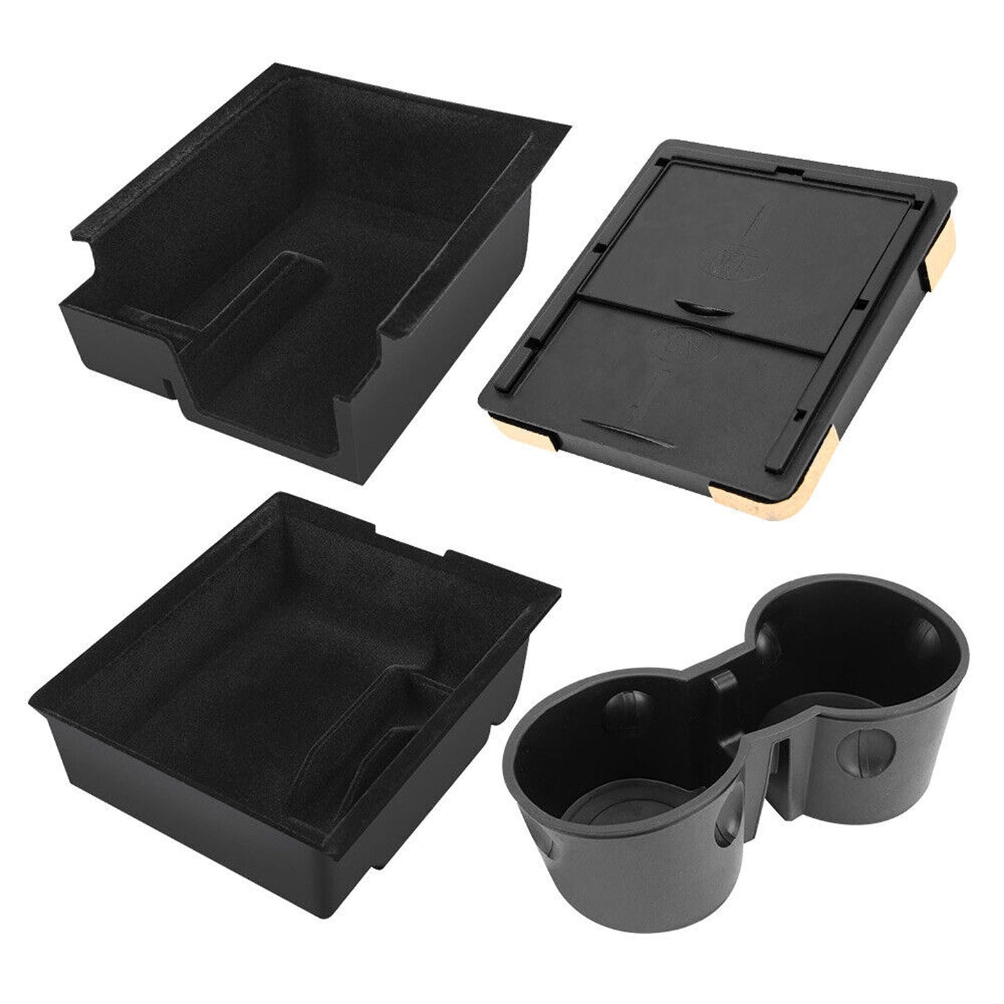 Tesla Model 3 Center Console Organizer with Cup Holder and Storage Box