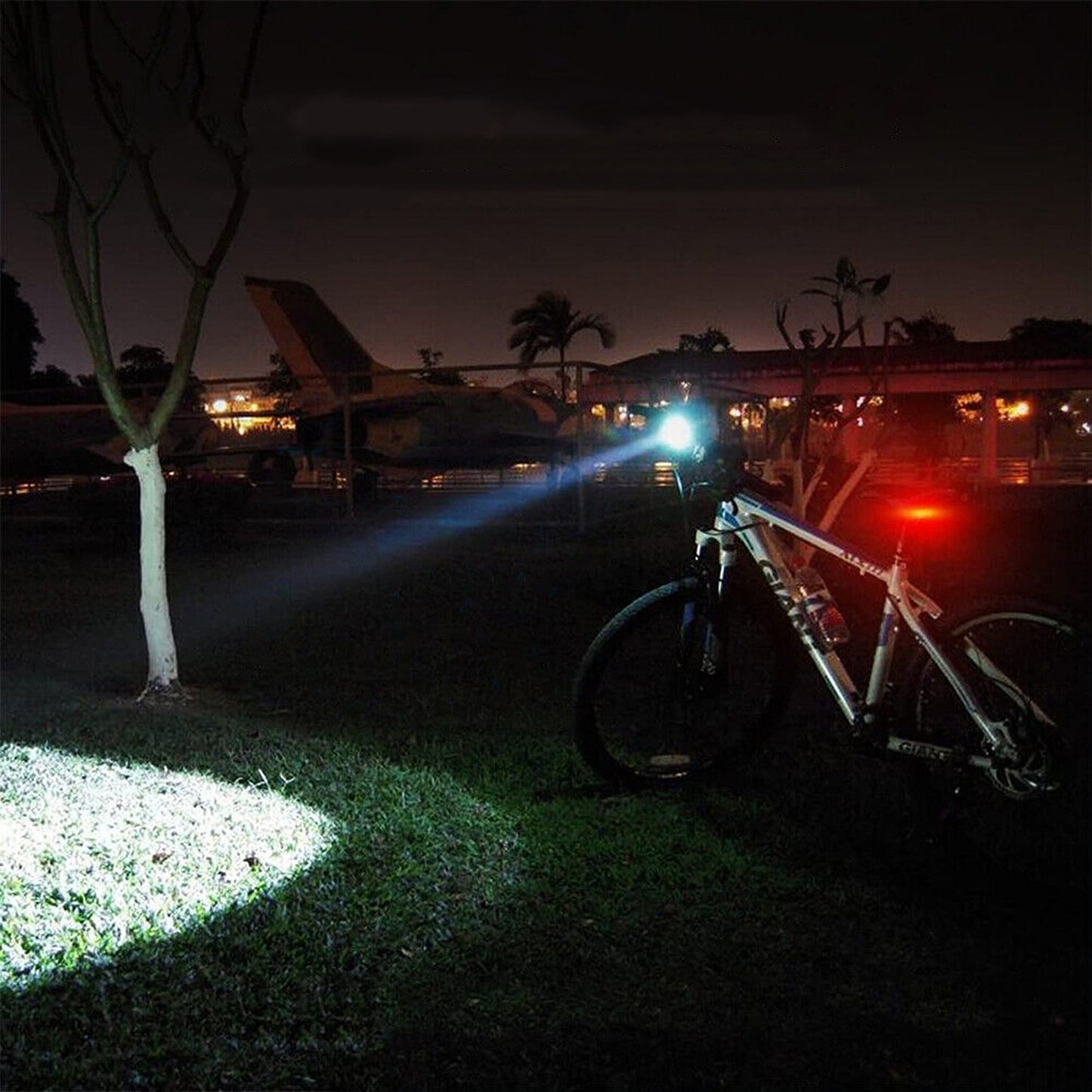15000LM USB Rechargeable Waterproof LED Bicycle Light Front and Back Set