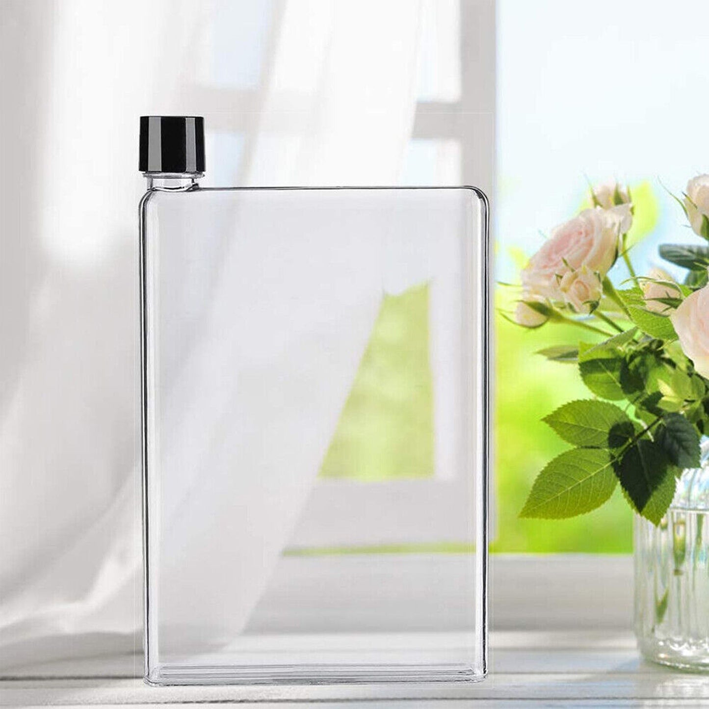 Portable A5 Paper Kettle Flat Water Bottle 420ml Book-Shaped Drink Cup