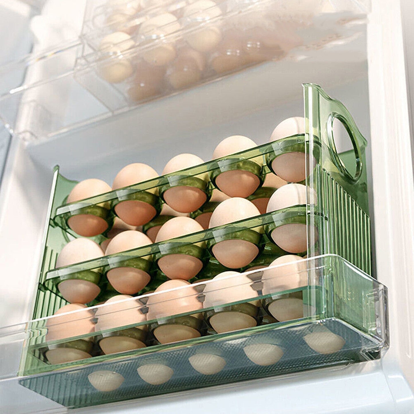 3-Layer Egg Storage Organizer for Refrigerators