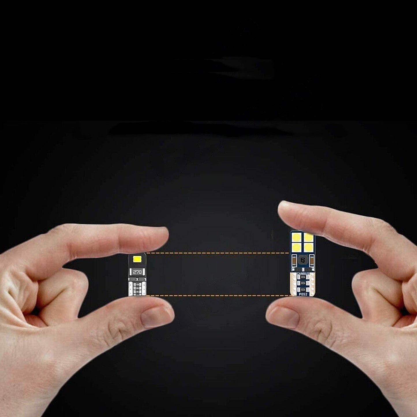 10pcs 12V White LED Car Parking Lights T10 194 168 Side Tail