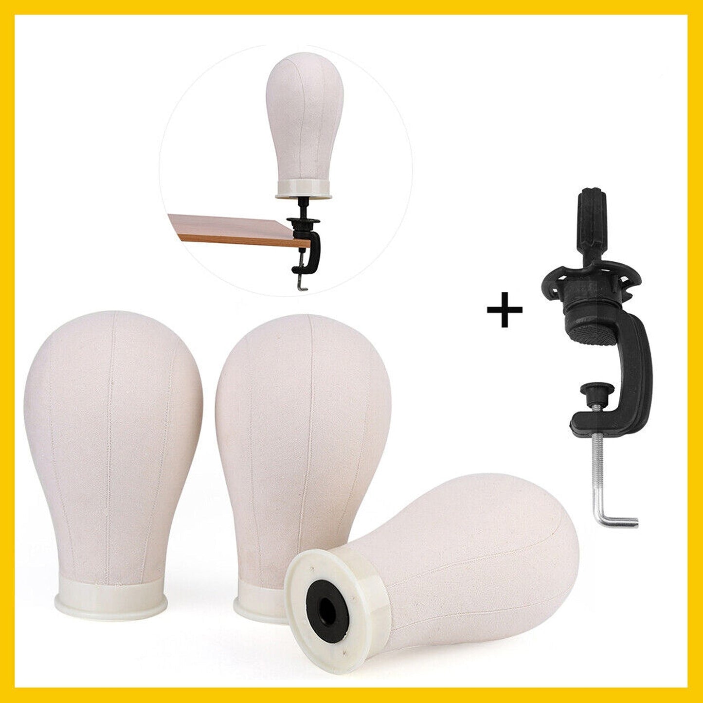 Wig Stand Cork Canvas Mannequin for Hat Making