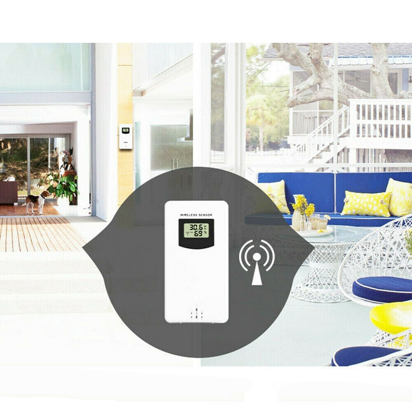 Wireless Indoor and Outdoor LCD Digital Weather Station with Clock and Calendar