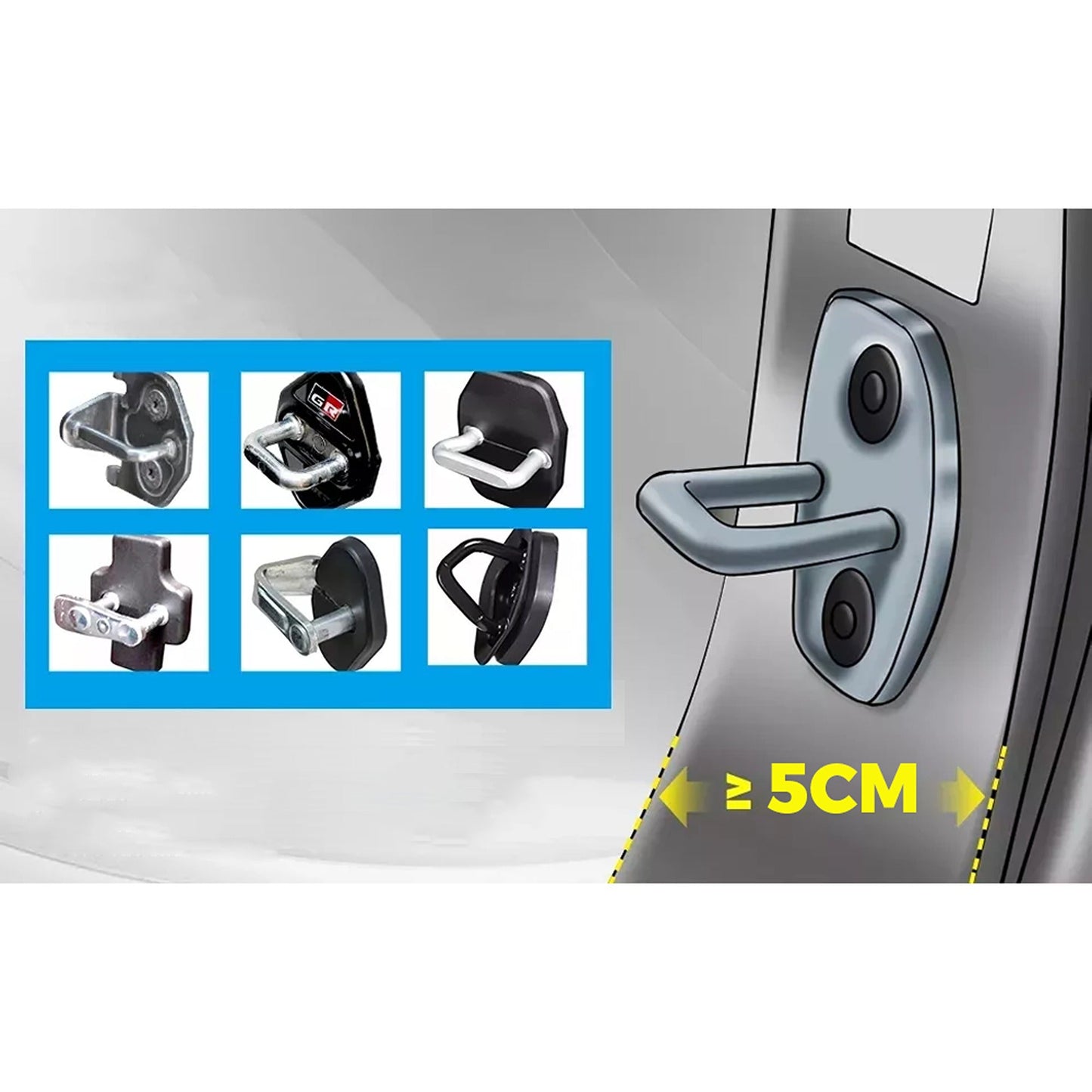 Portable Car Doorstep Adjustable Vehicle Access Step for Emergency Escape