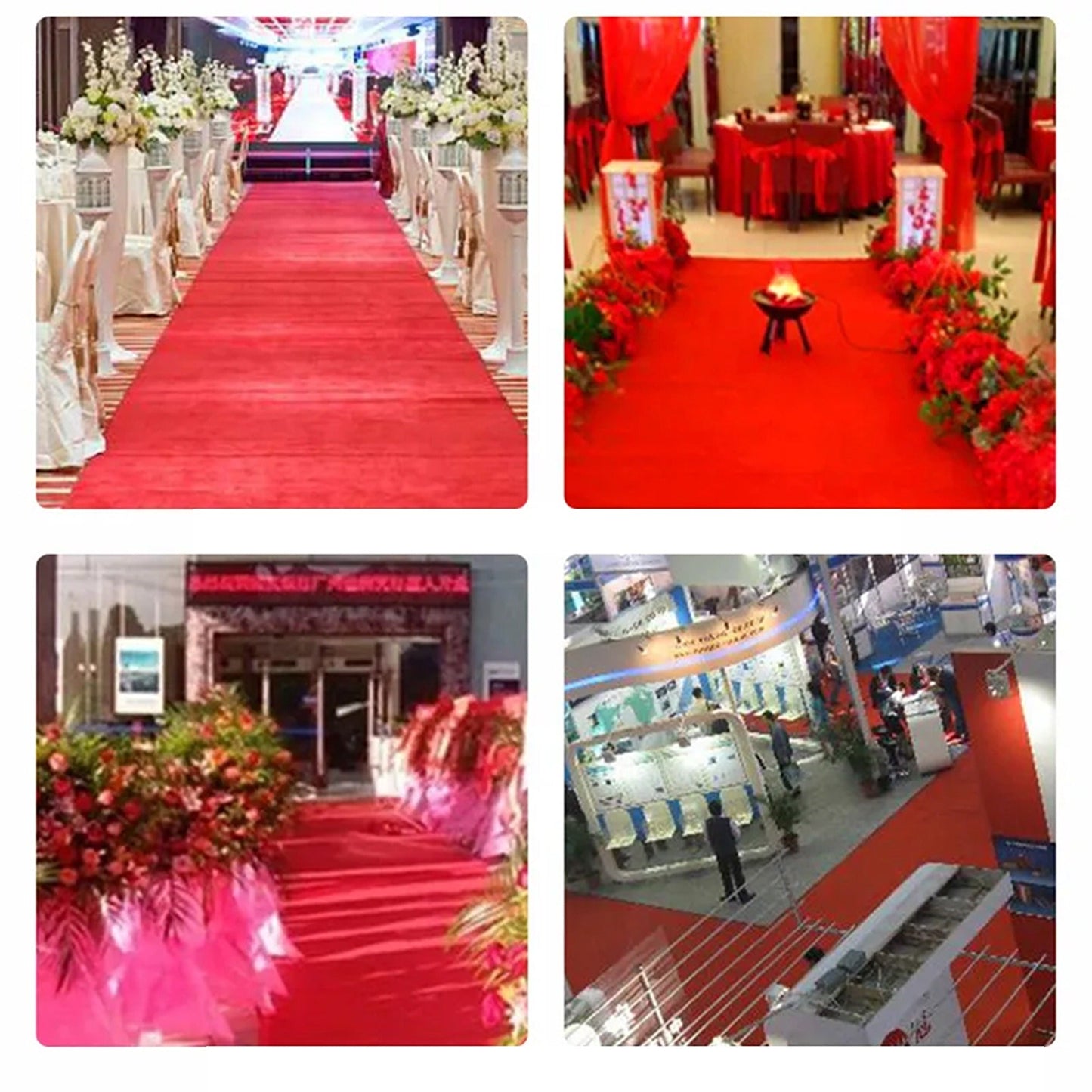 Red Carpet Runner for Hollywood Awards Casino Wedding Party Decoration