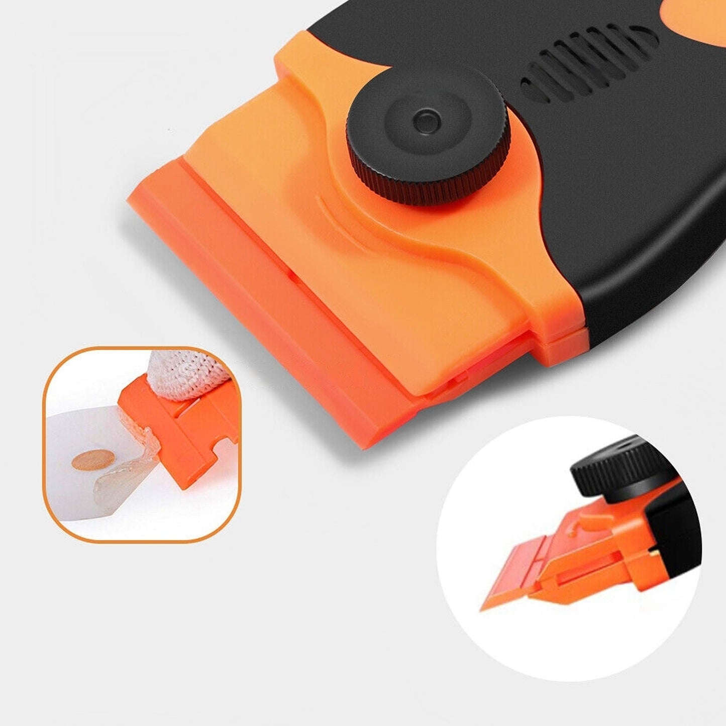 Adhesive Scraper Tool Plastic Razor Blade for Paint and Glue Removal