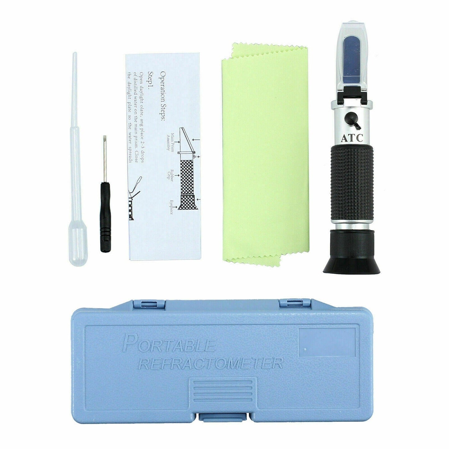 Specific Gravity Hydrometer Brix Refractometer Homebrew Beer Wort Tool