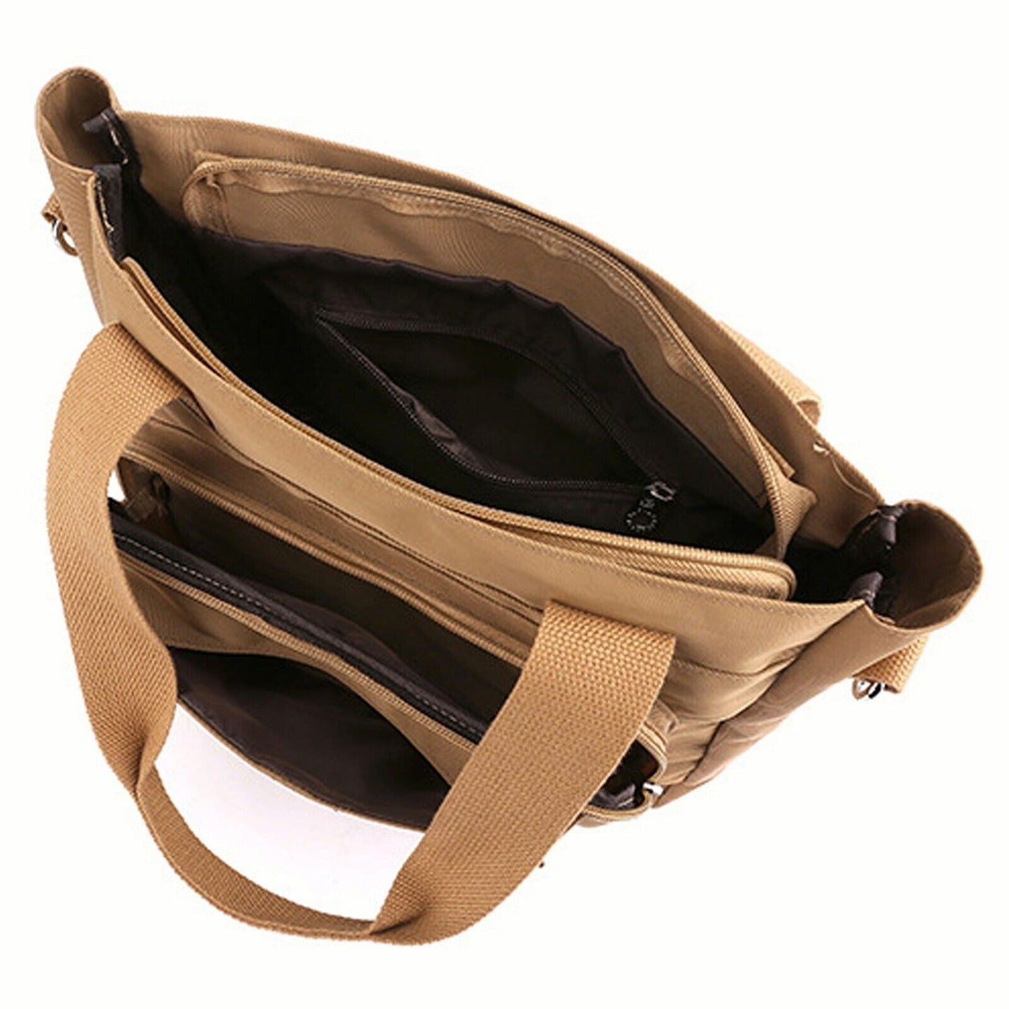 Large Nylon Waterproof Handbags with Zipper Women Shoulder Messenger Bag