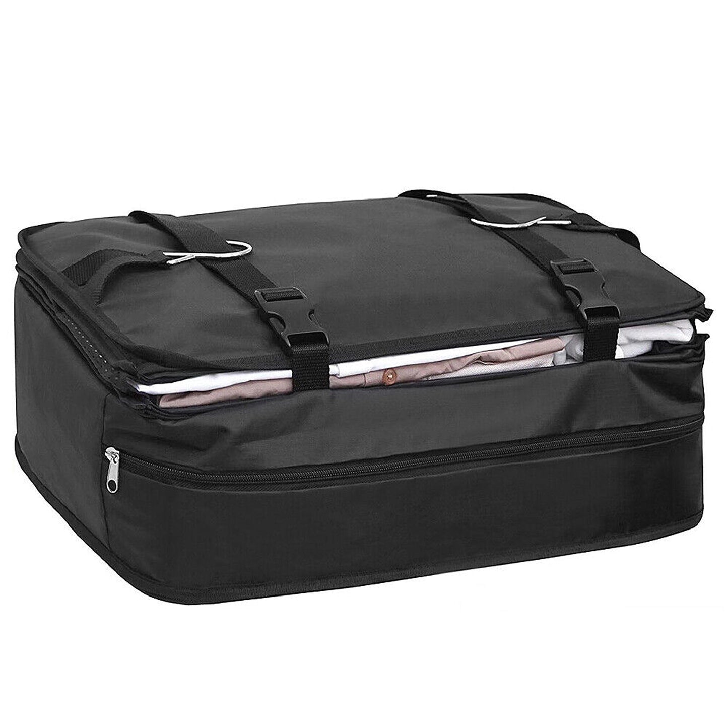 4-Layer Mesh Hanging Storage Bag for Camping and Travel Foldable