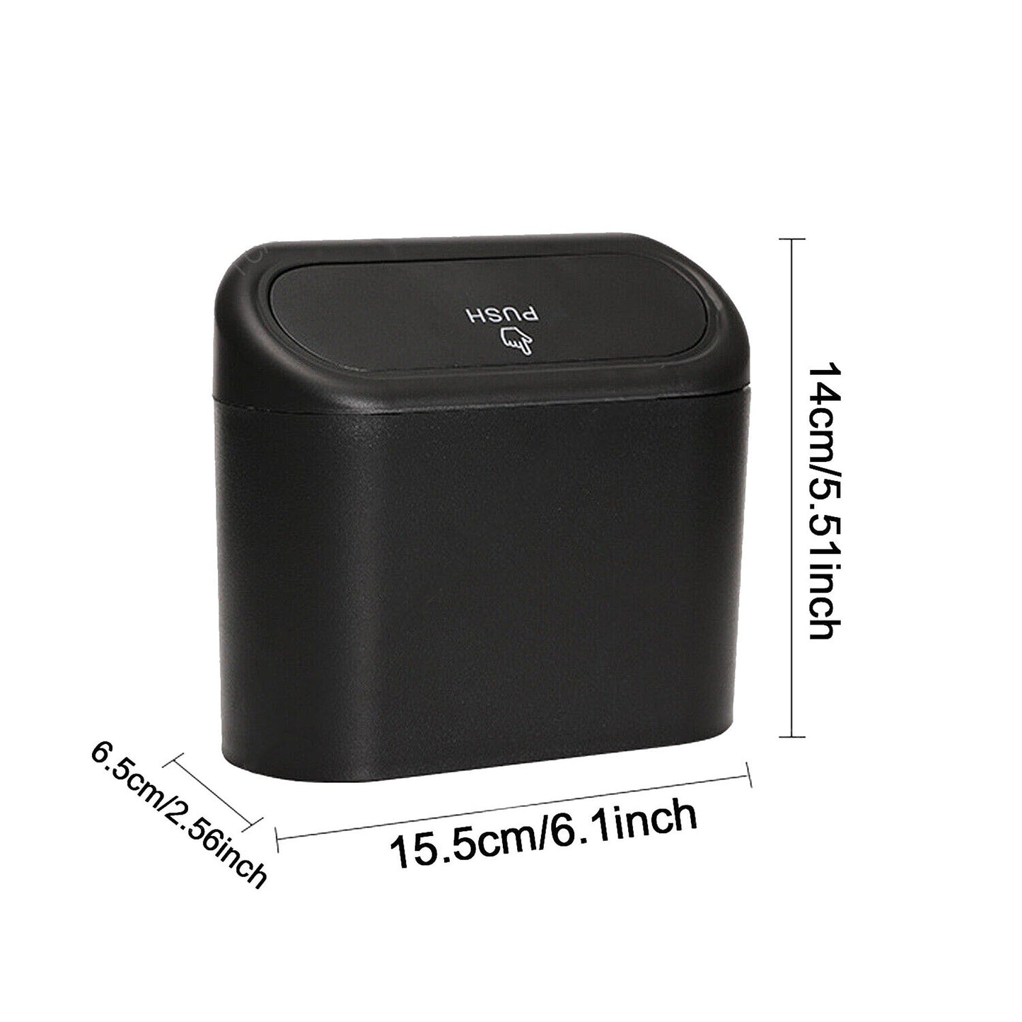Car Trash Can Auto Rubbish Dustbin Garbage Box Case Holder