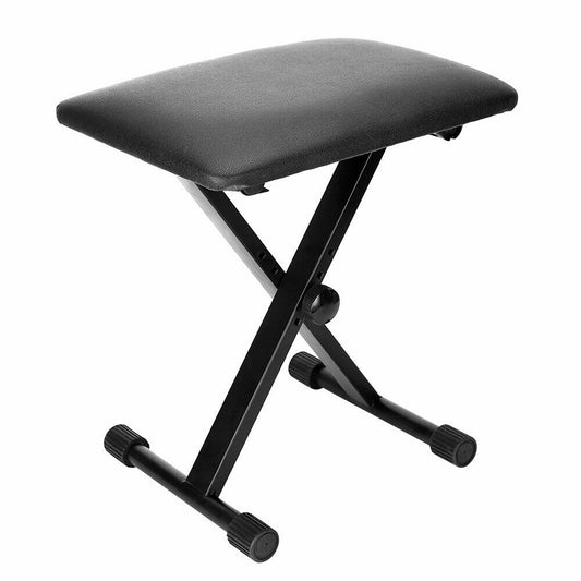 3 Way X Frame Adjustable Keyboard Bench with Soft Cushion