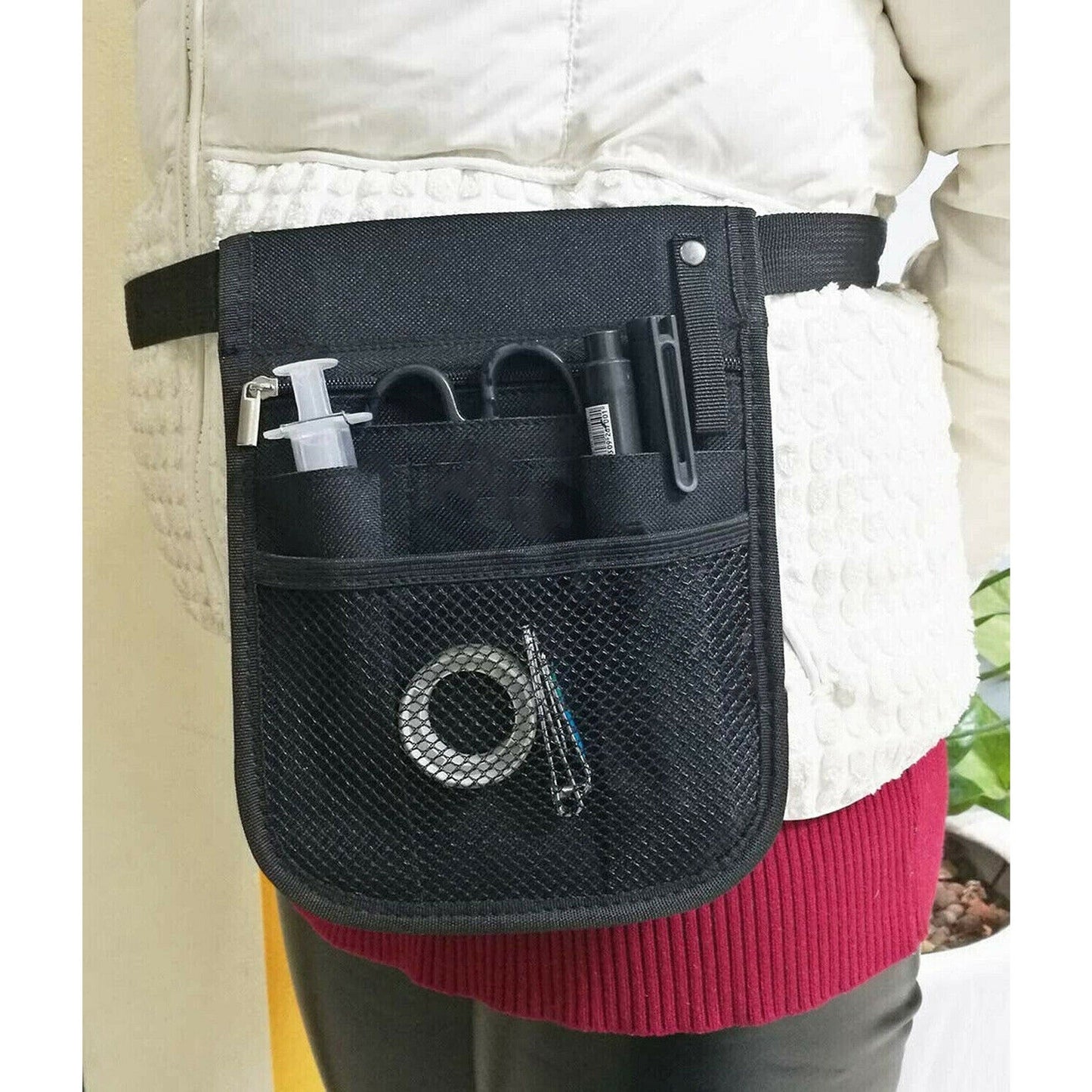 Nurse Utility Pouch with Extra Pockets and Belt Strap for Quick Pick