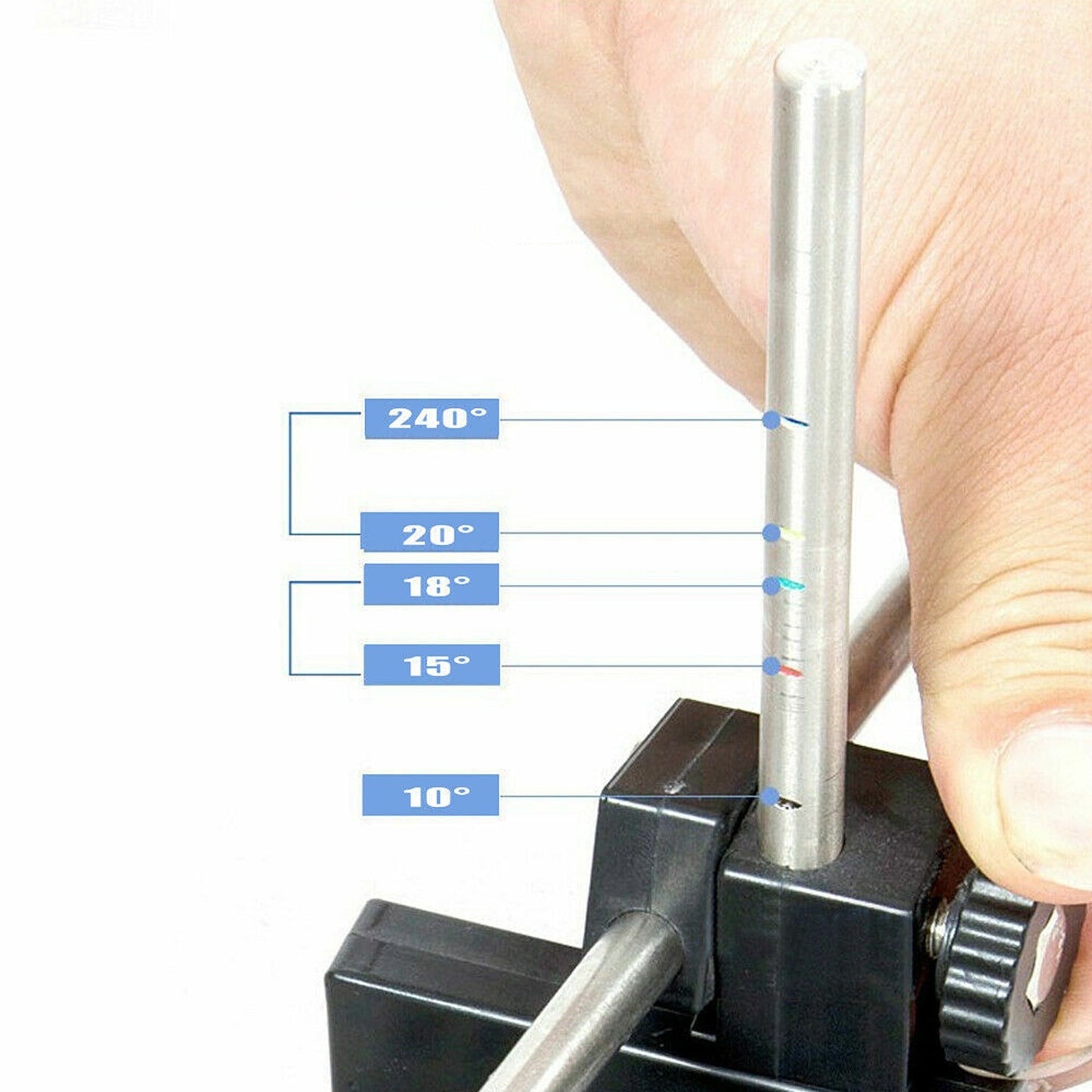 Chef Knife Sharpener Professional Kitchen Tool with 4 Stones System