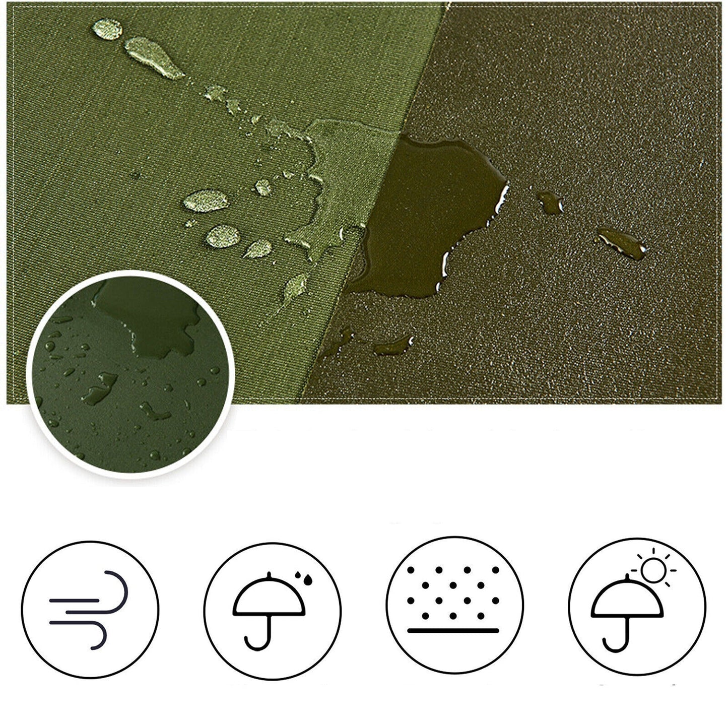 Canvas Tarpaulin Heavy Duty Waterproof Sunshade