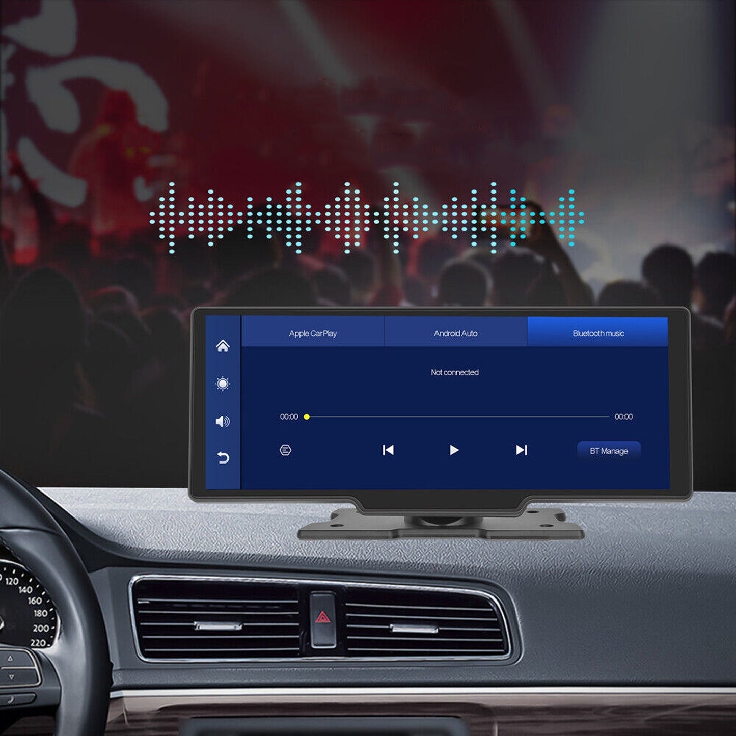 10.26in Touch Screen Car Stereo with Wireless Apple Carplay and Android Auto