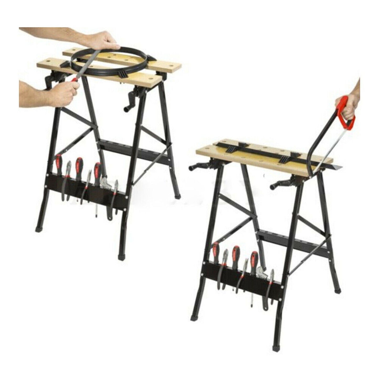 Swivel Clamp Folding Workbench Adjustable Table