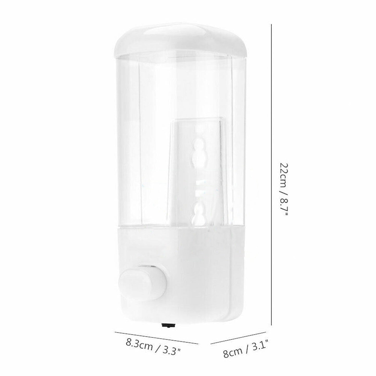 Manual 500ml Wall Mount Soap Dispenser for Hand Wash Shower Shampoo