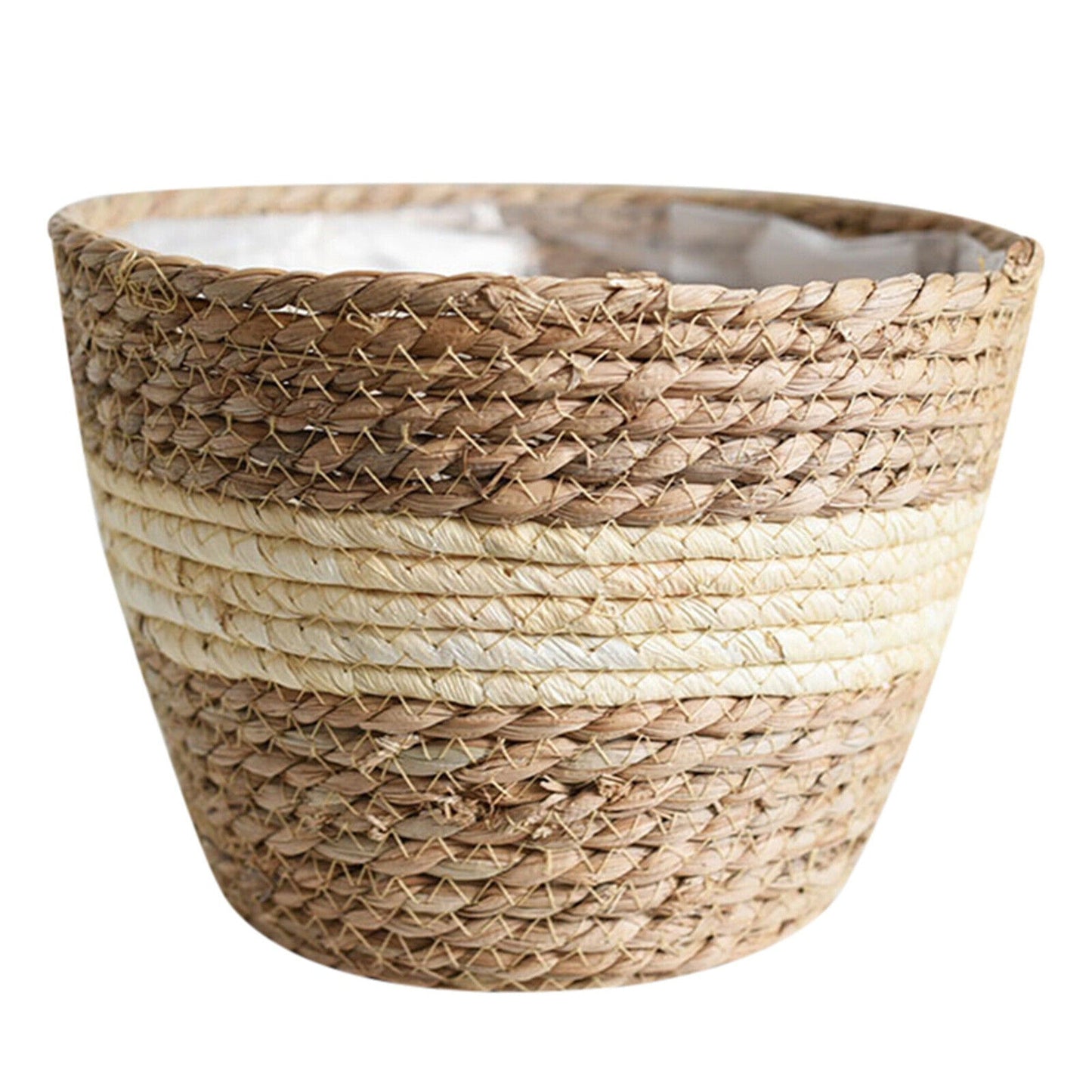 Indoor/Outdoor Grass Planter Basket Home Plant Container for Flowers