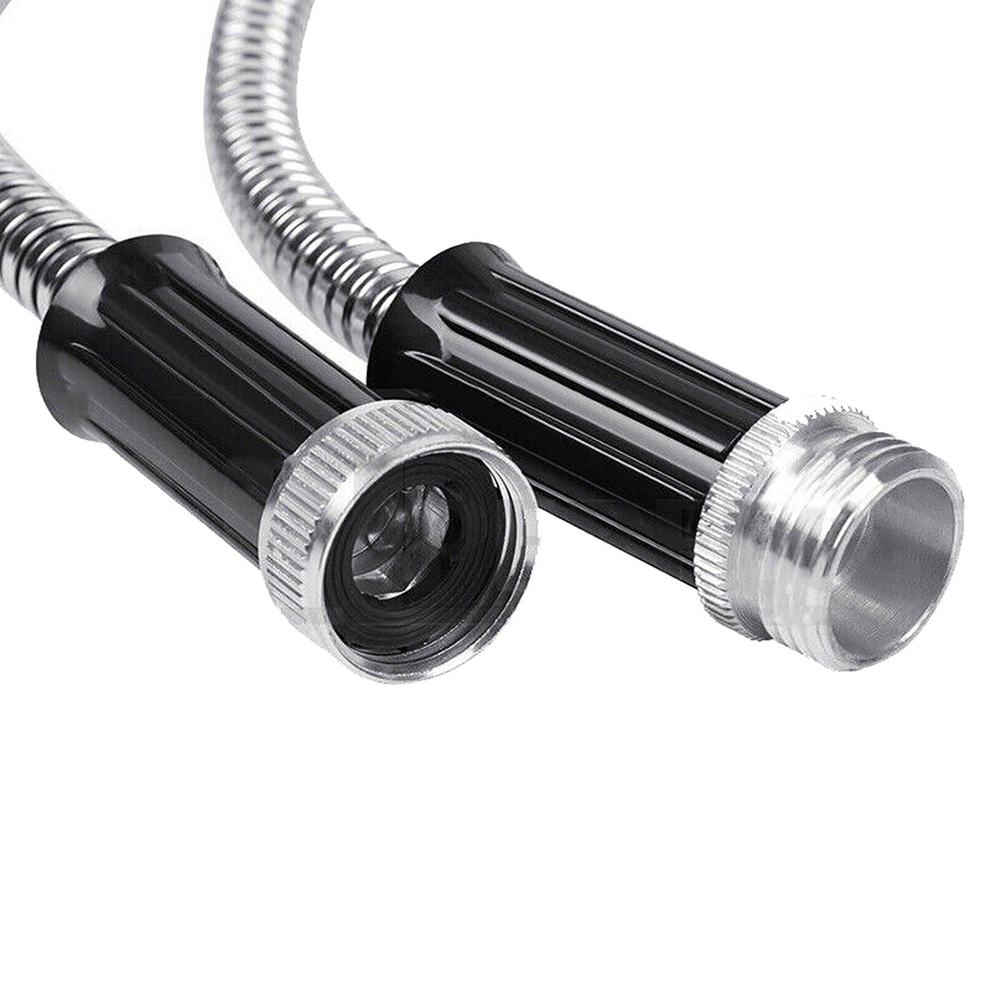 Flexible Stainless Steel Metal Garden Hose 25 to 100FT Lightweight Pipe