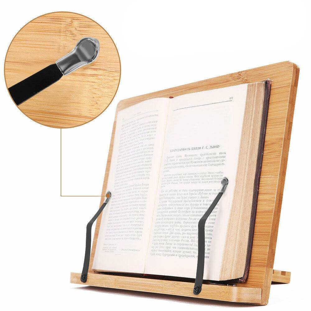 Portable Bookstand with Adjustable Book Holder for Reading