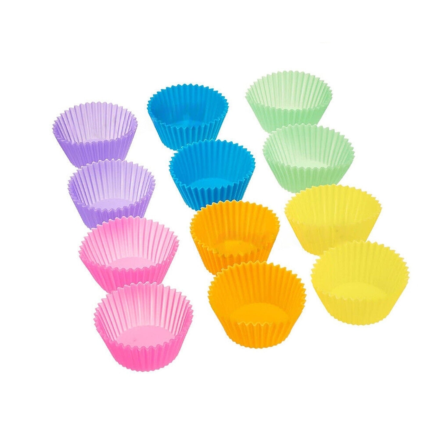 20pcs Cupcake Silicone Baking Cases Round Muffin Molds DIY