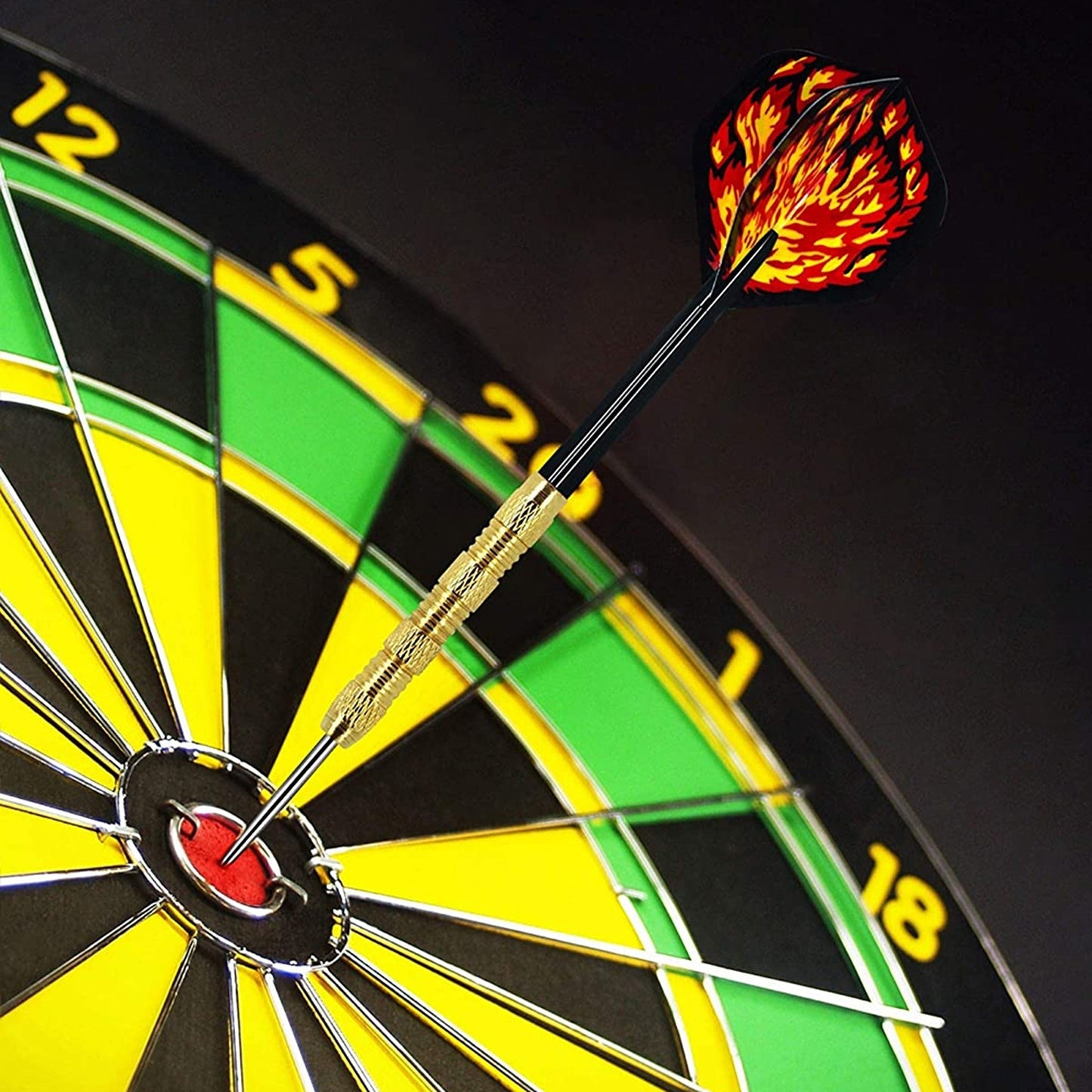15pcs Precision Stainless Steel Darts Steel Tip with Carving Aluminum Flights