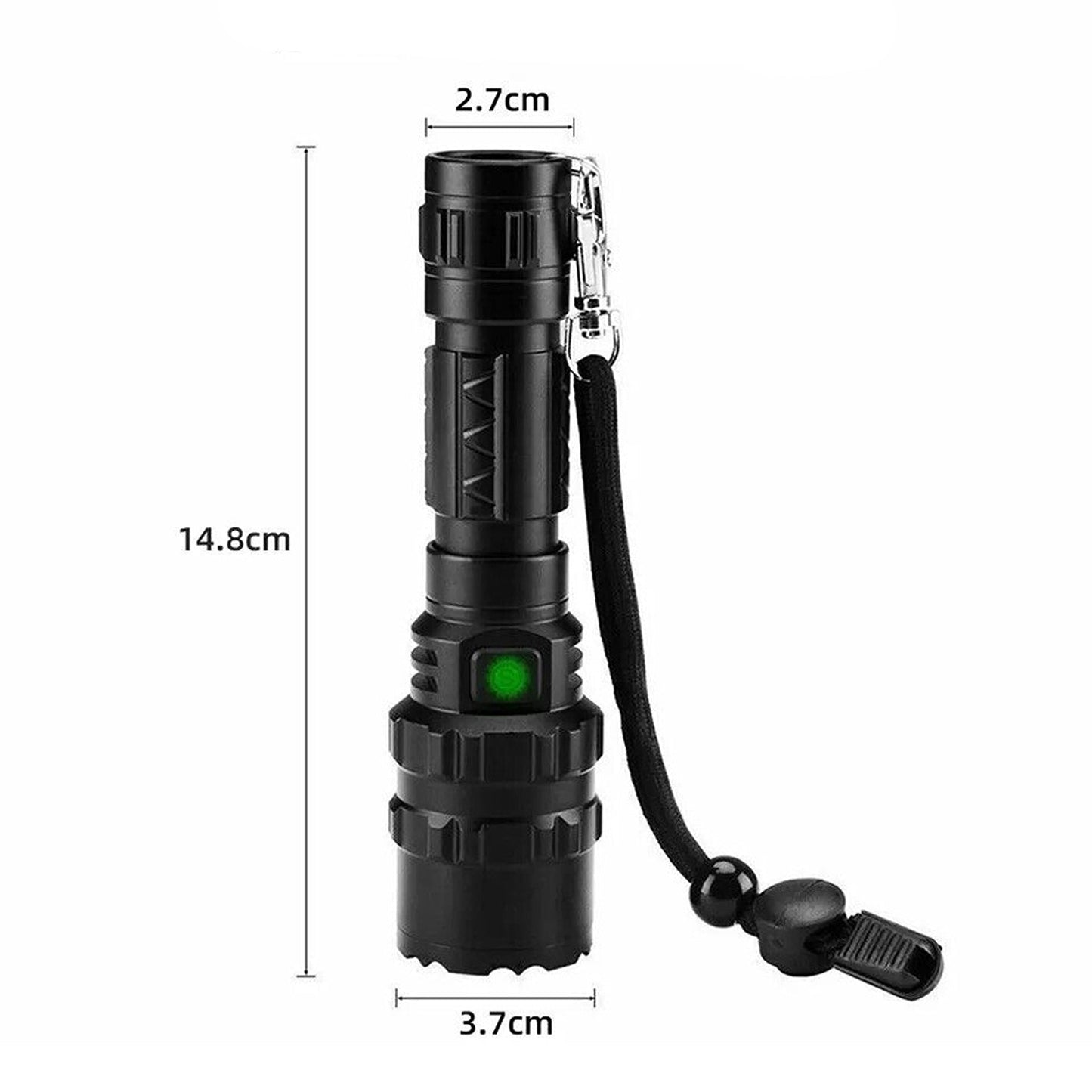 Rechargeable LED Flashlight Tactical Camping Torch 150000LM