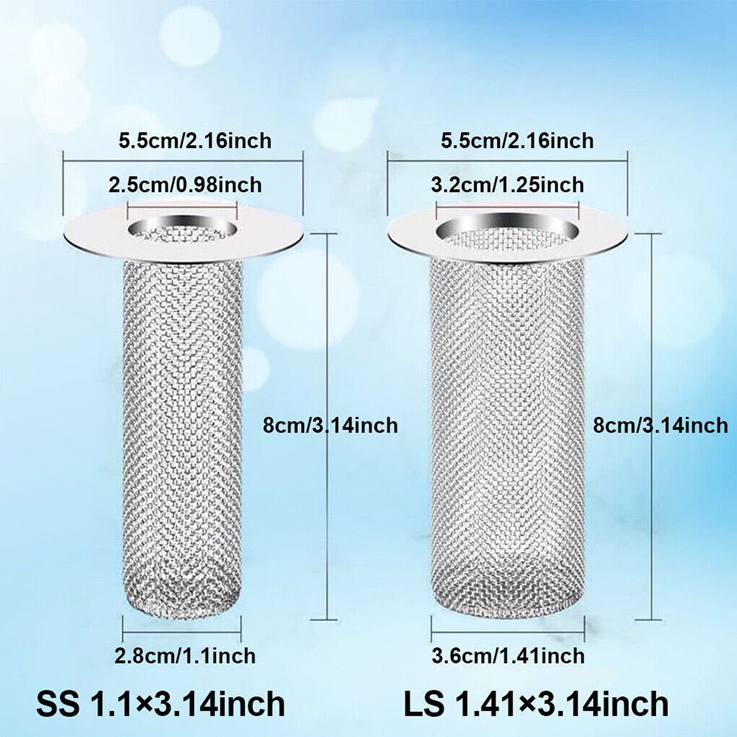 Anti-Blocking Drain Filter Hair Catcher for Bathroom Floor