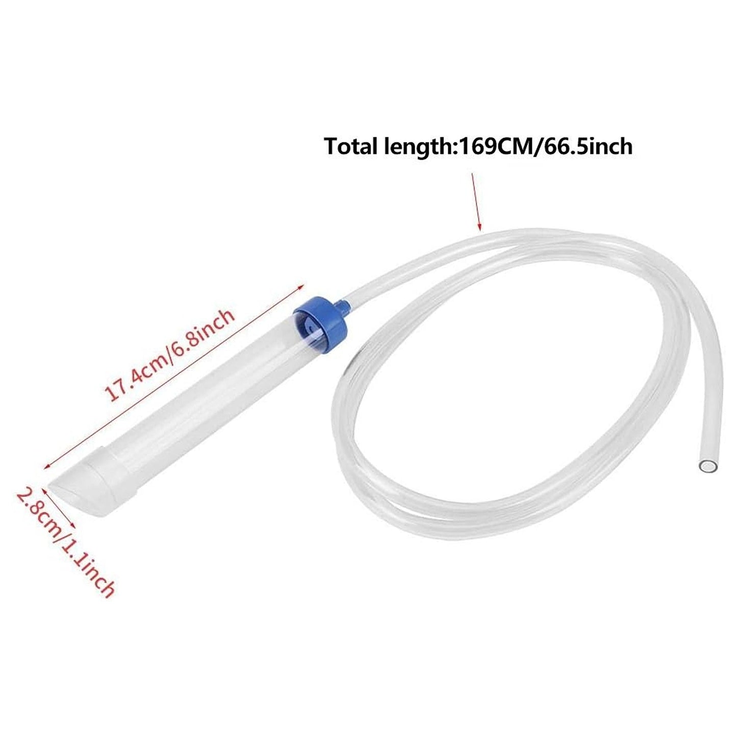 Aquarium Syphon Vacuum Fish Tank Gravel Cleaner with Water Changer Hose