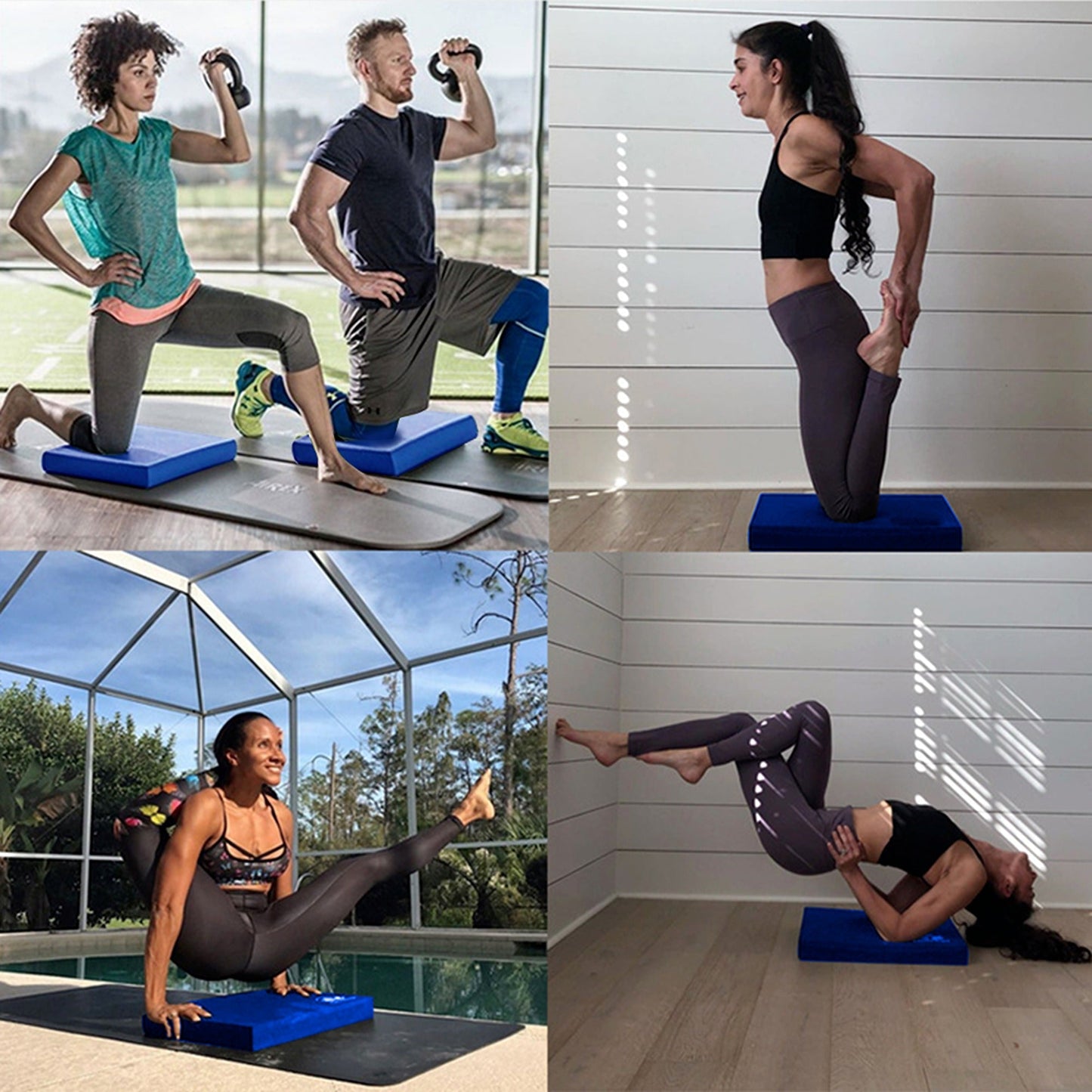 Yoga Balance Foam Pad Thickened TPE Mat for Exercise and Physical Therapy