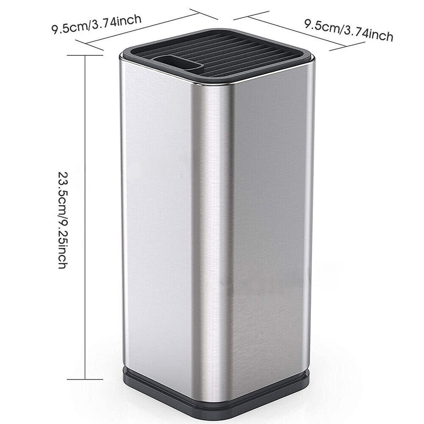 Knife Storage Block Universal Stainless Steel Stand Rack Kitchen Tool