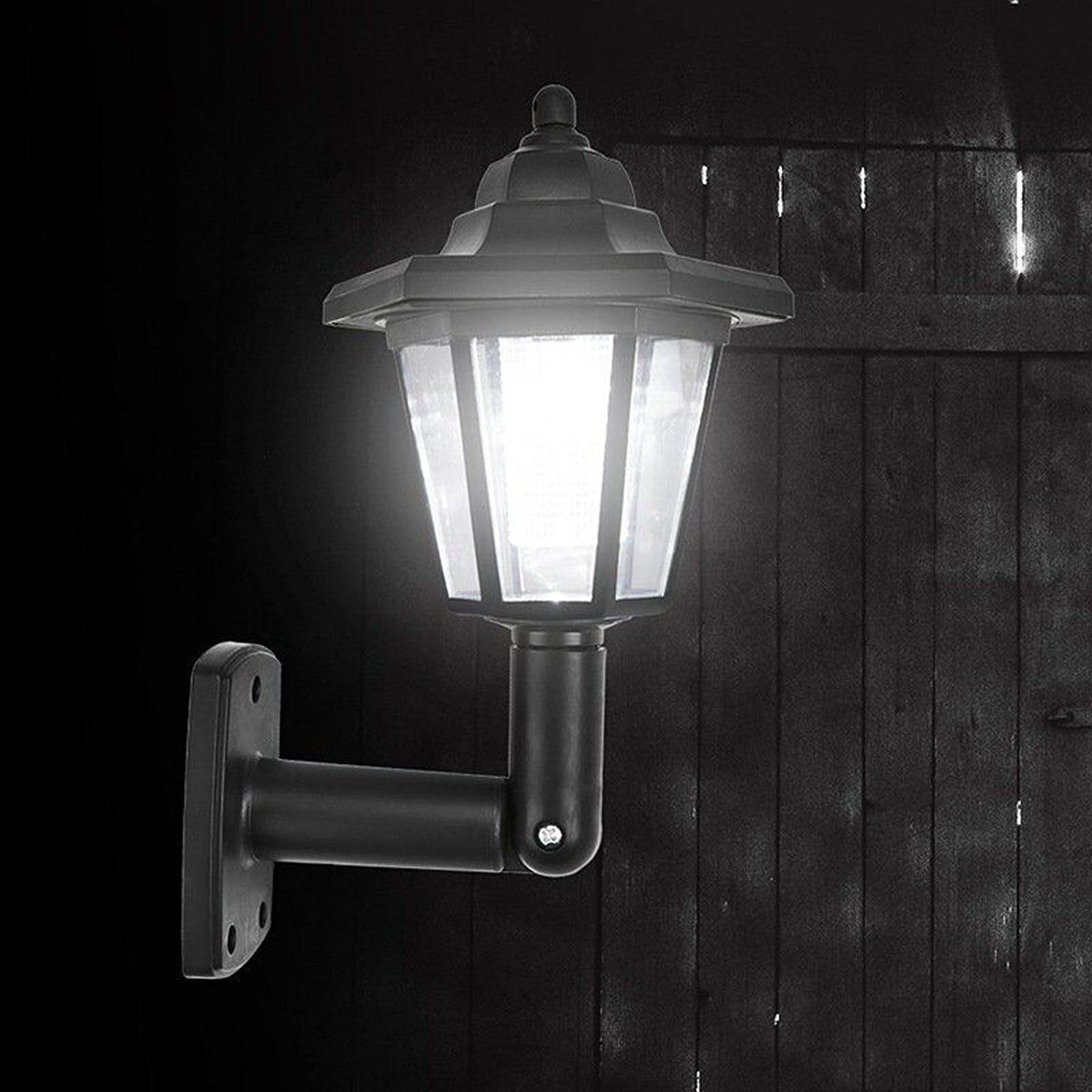 LED Lantern Solar Powered Wall Lights for Outdoor Landscape and Garden