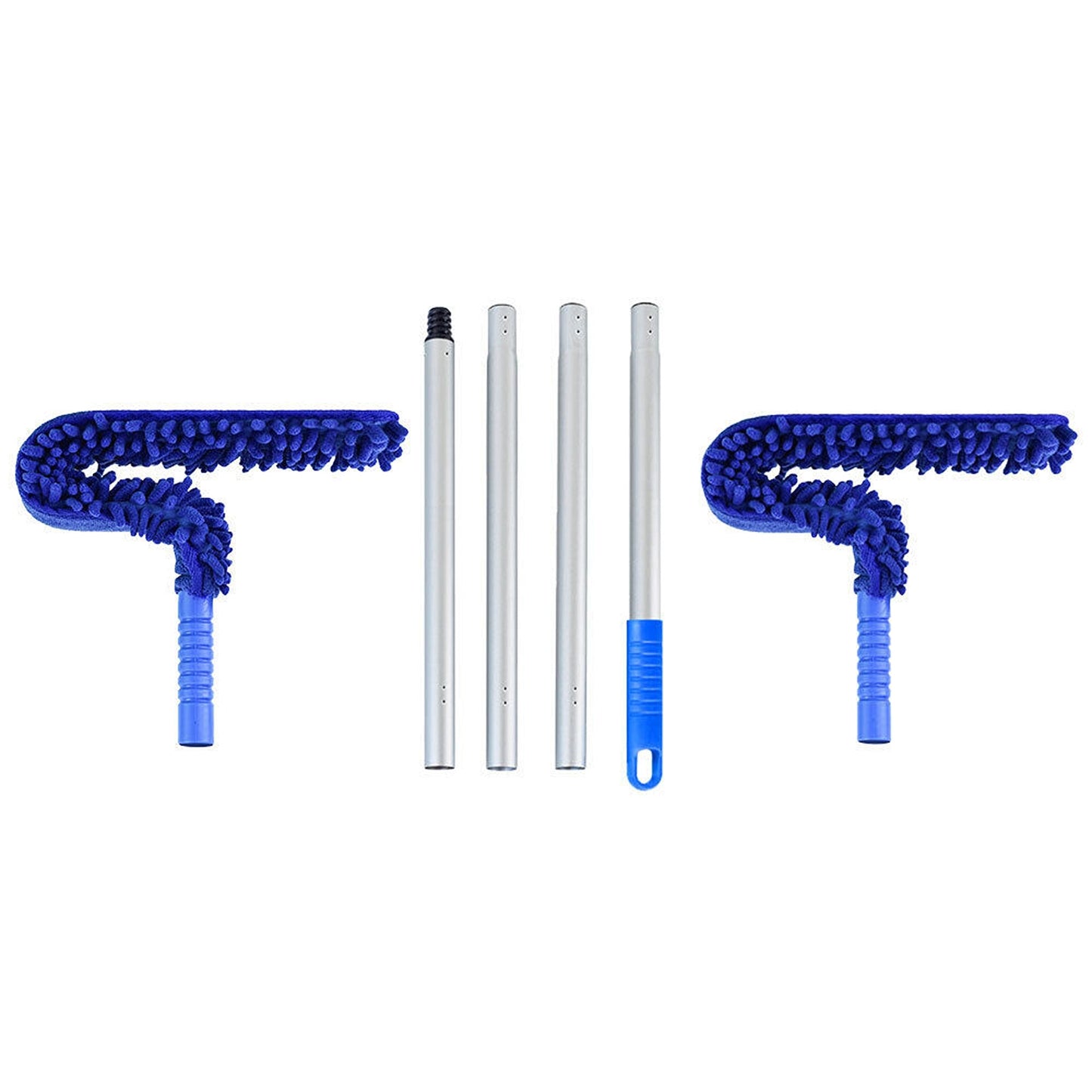 1 Set Flexible Duster Brush with Bendable Handle for Ceiling Fan Cleaning