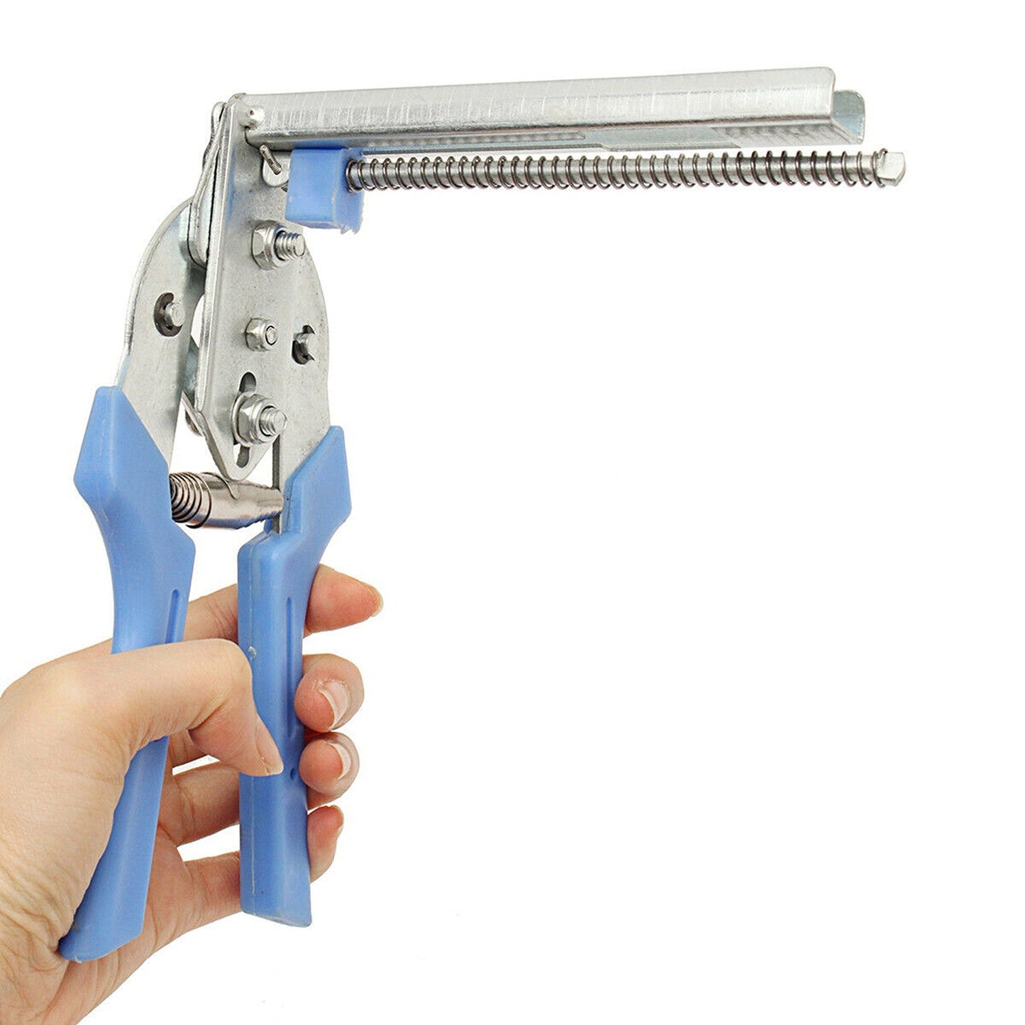 Fencing Hog Ring Plier Stapler Gun with 1200 Clips for Nailer Wire