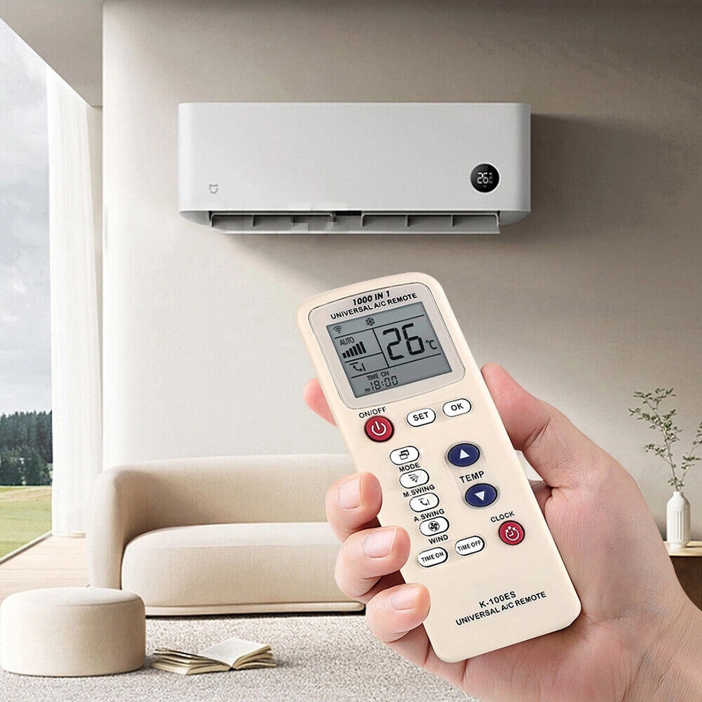 Universal AC Air Conditioner Remote Control for Panasonic Fujitsu DF LS K-100ES