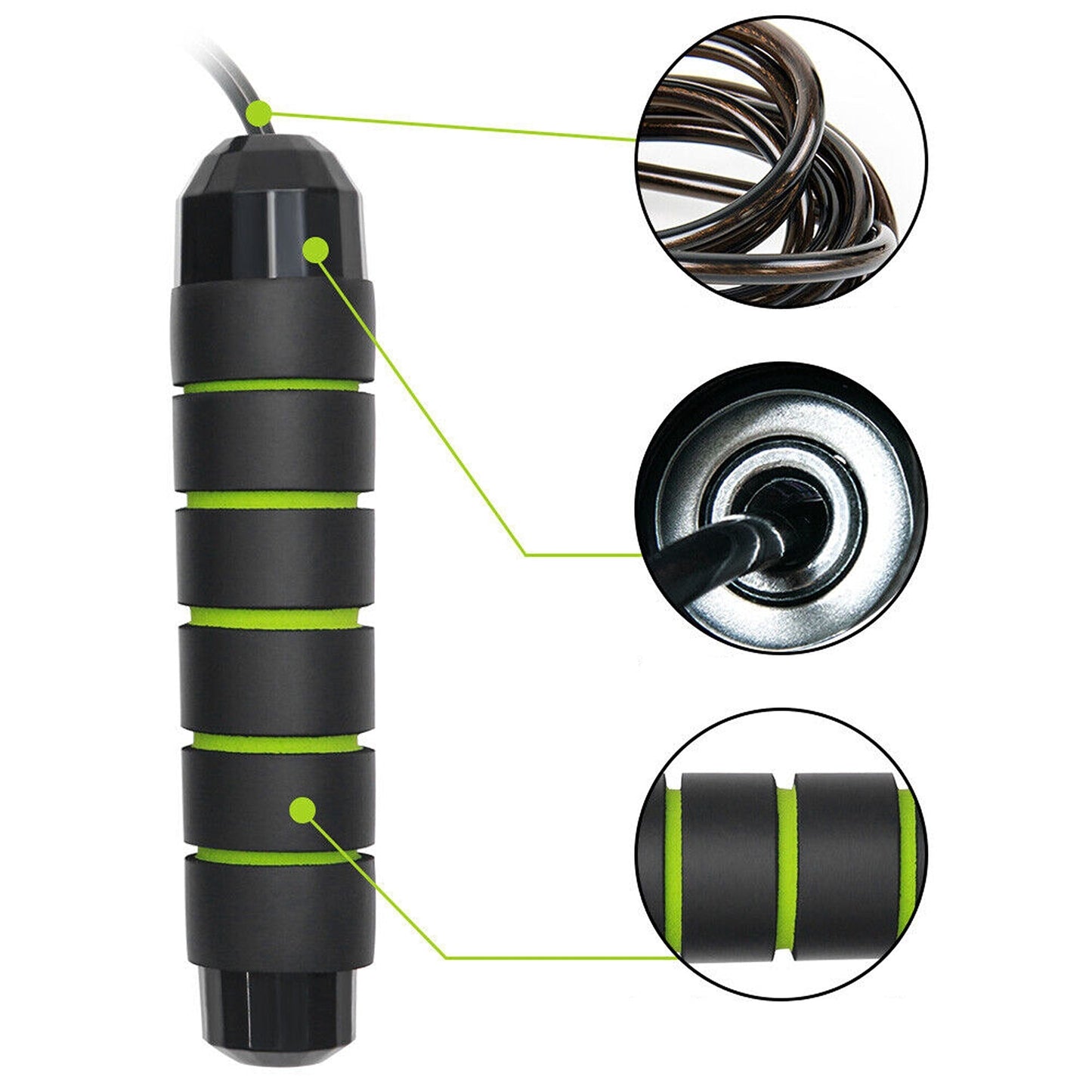 Jump Rope with Adjustable Length for Fitness and Boxing
