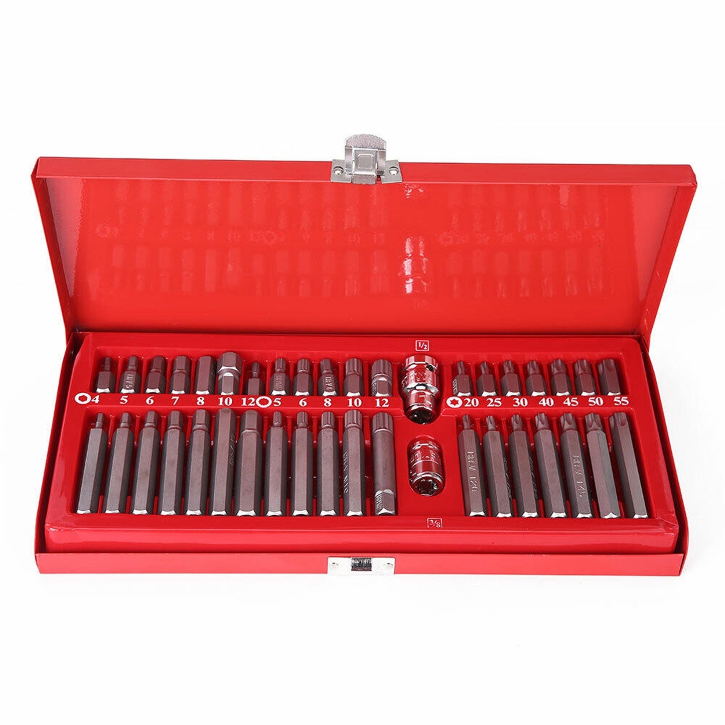 40pcs Allen Hex Key and Star Bit Socket Set Long Deep Sockets