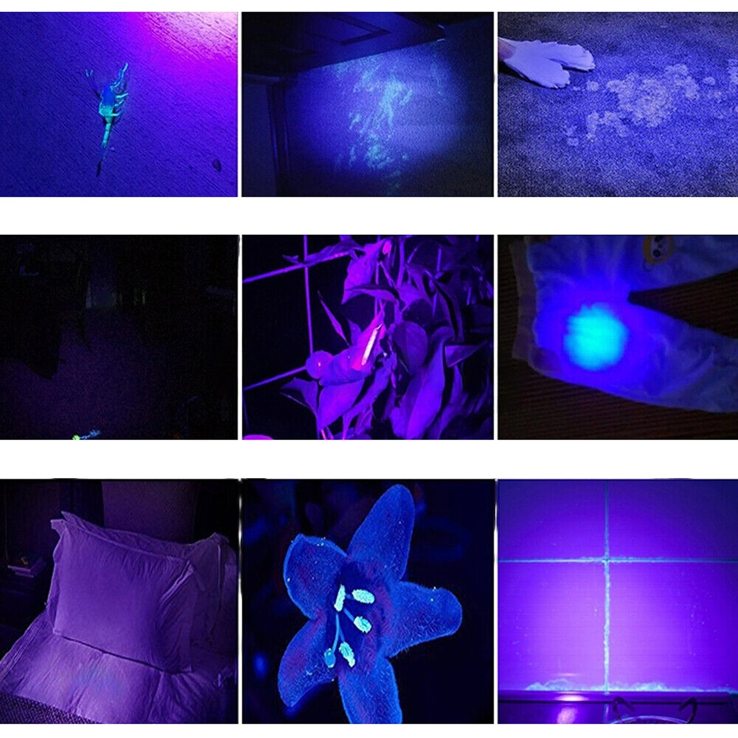 395nM Ultraviolet Light Aluminum Kit LED UV Flashlight Torch