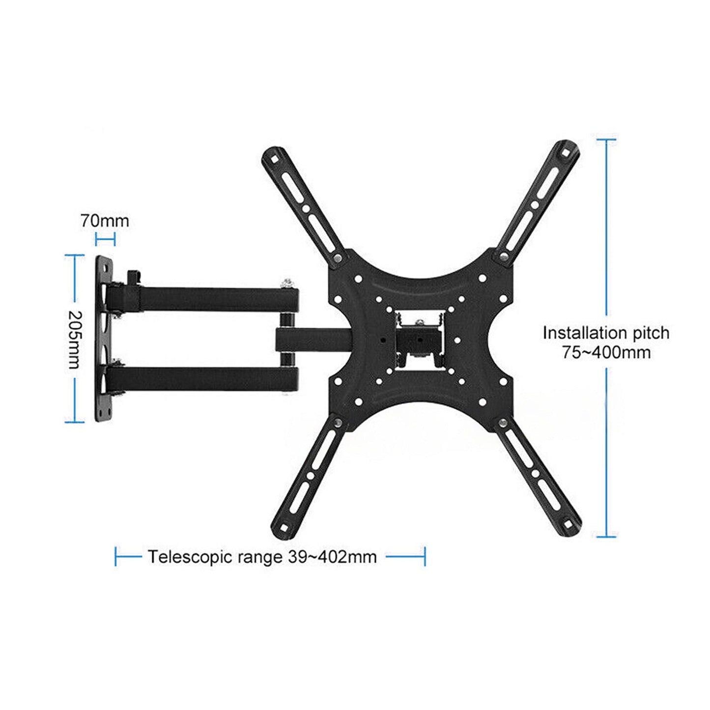 LED LCD Full Motion TV Wall Bracket Swivel Tilt Mount 32-55 Inch