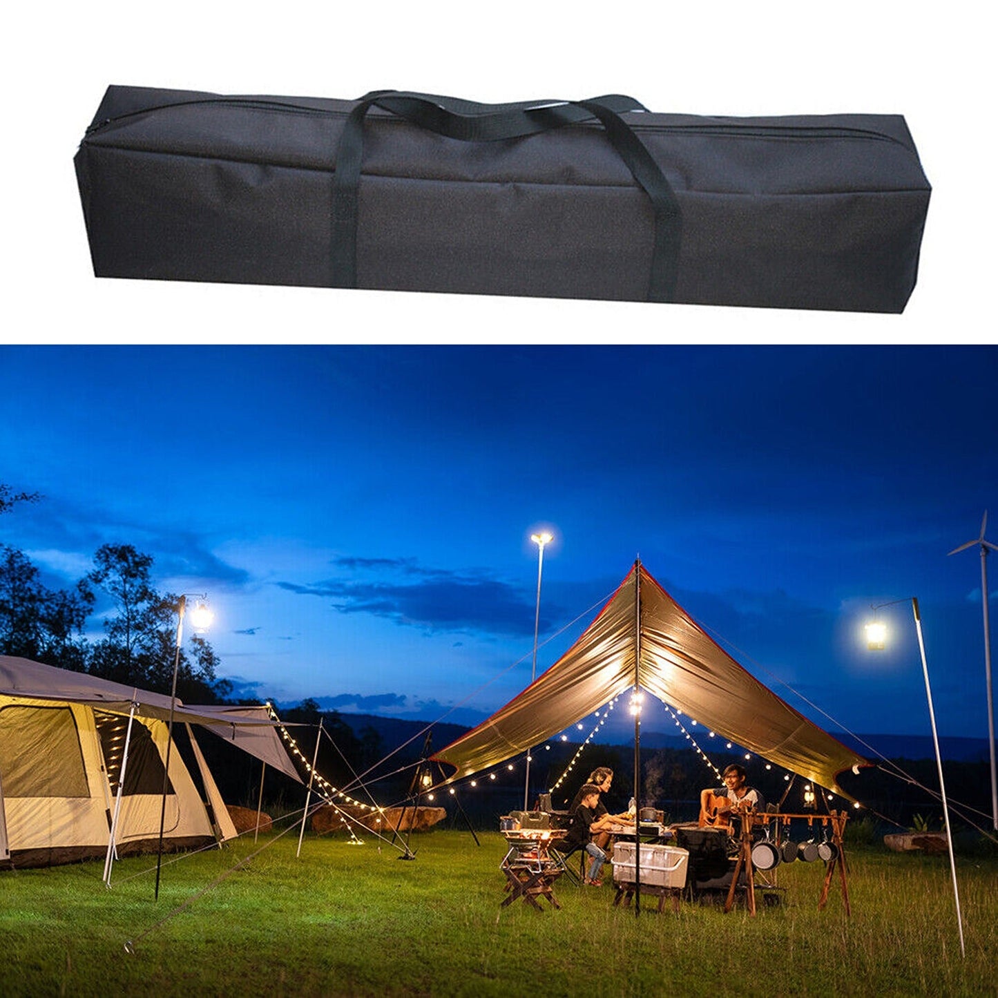 Heavy Duty Canvas Tent Carry Bag Foldable Outdoor Camping Storage