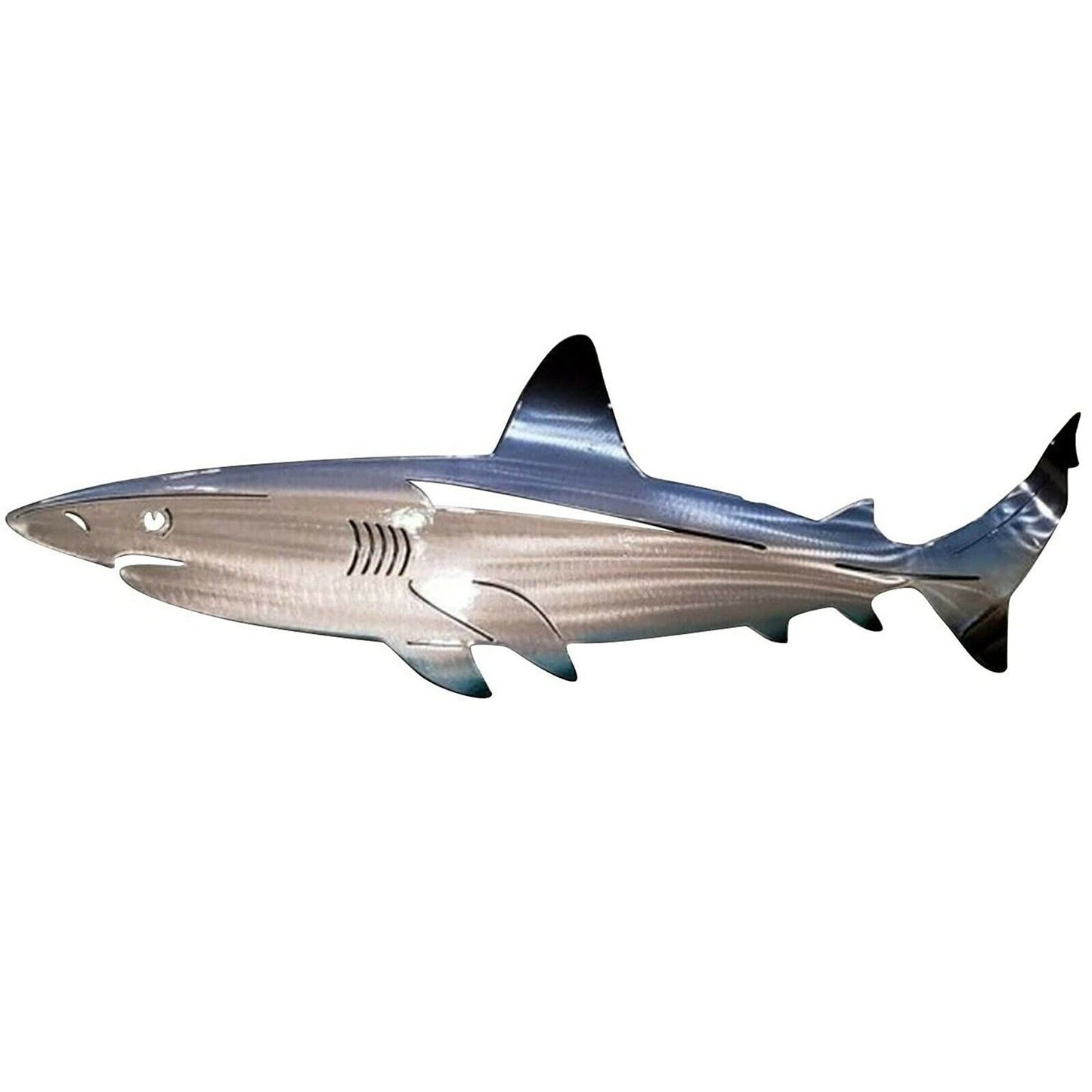 Ocean Fish Metal Wall Art Shark Decor for Patio Pool