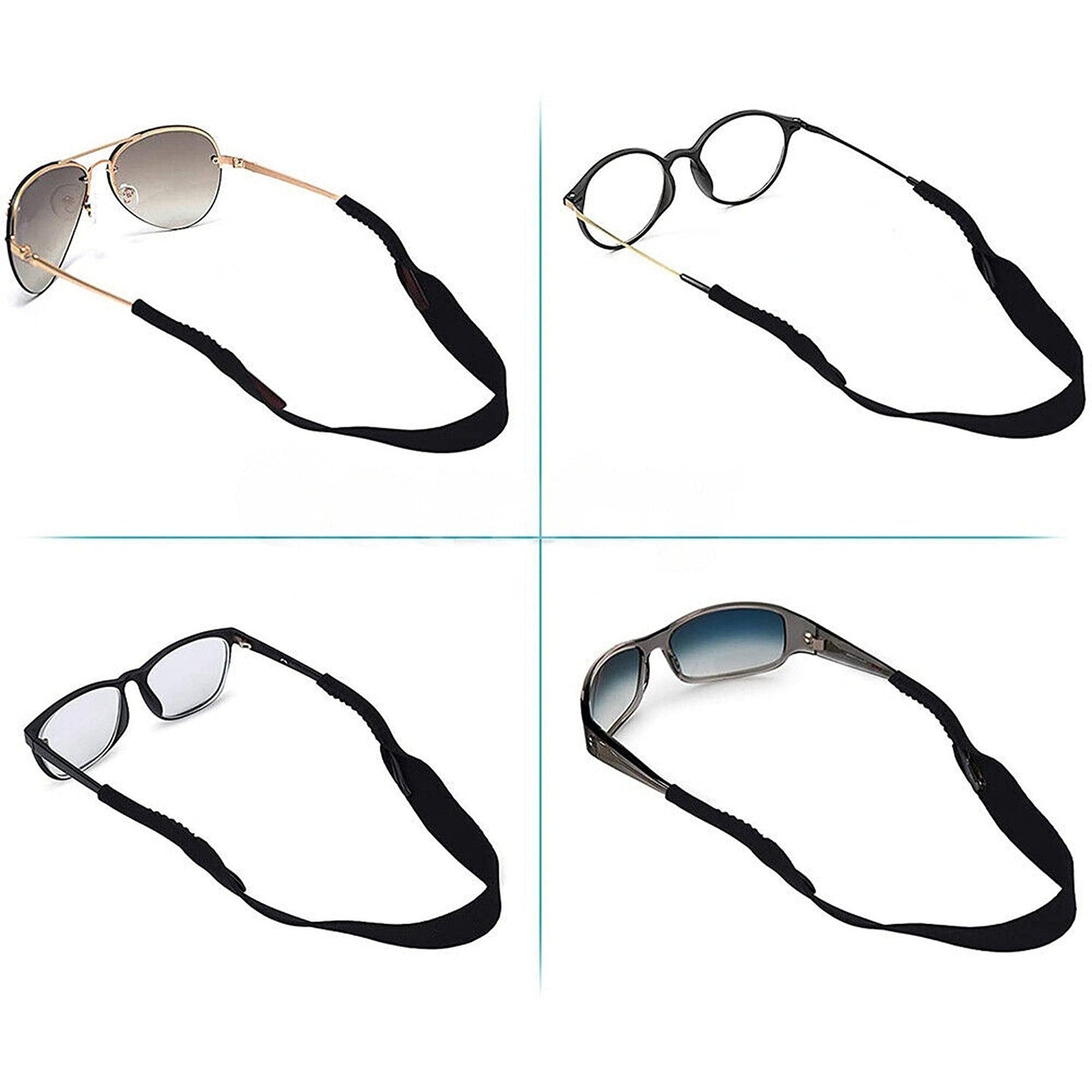 5pcs Neoprene Eyewear Sunglasses Strap Sports Band Glasses Neck Cord