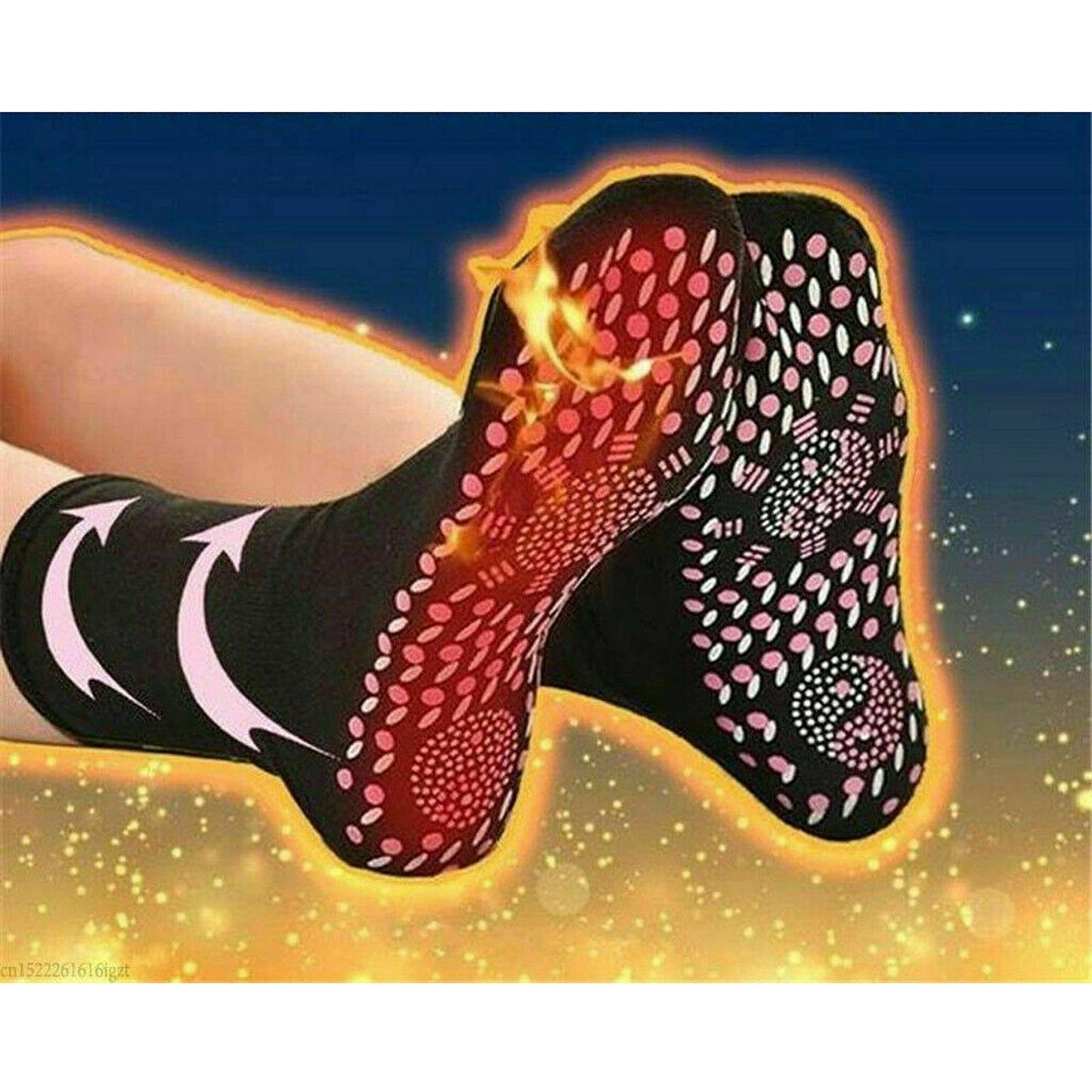 Self-Heating Tourmaline Magnetic Therapy Socks for Winter Warmth