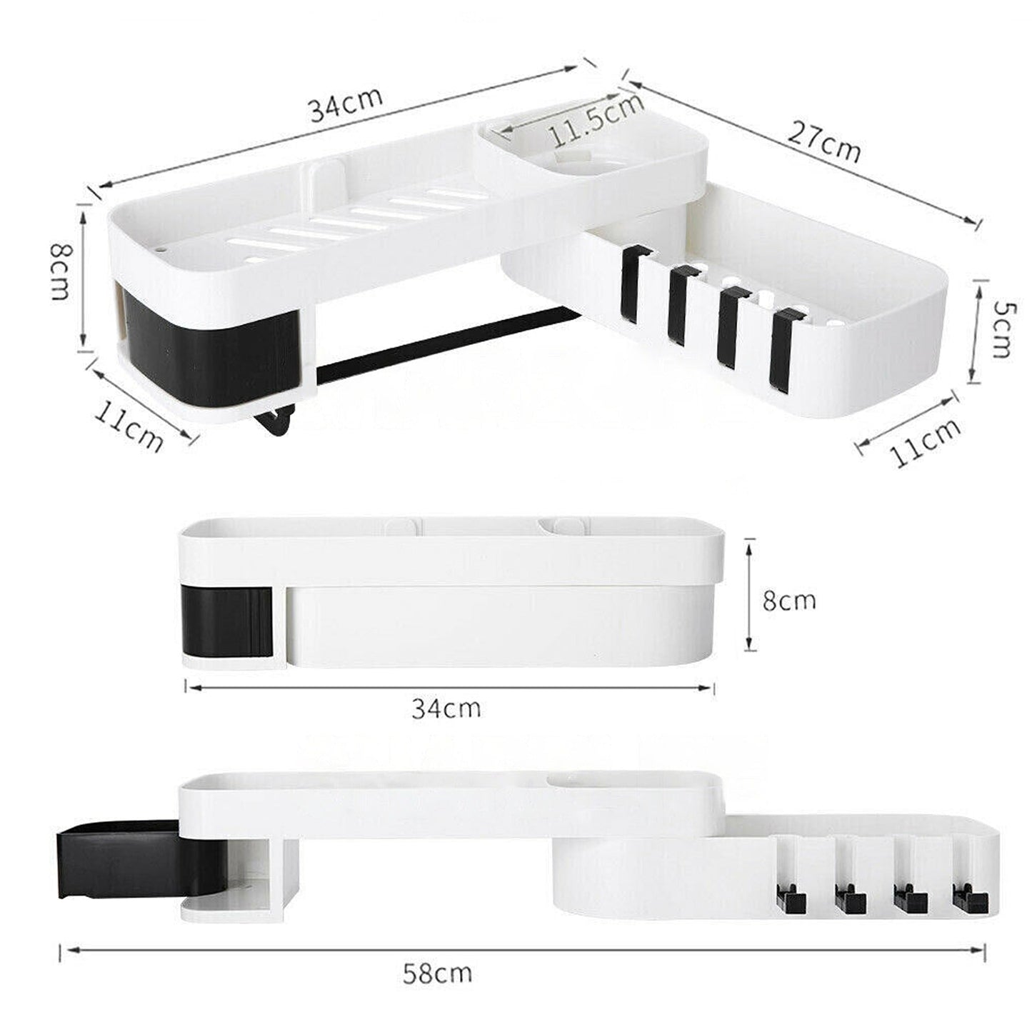 Shower Corner Shelf for Shampoo and Soap Bathroom Organizer Caddy