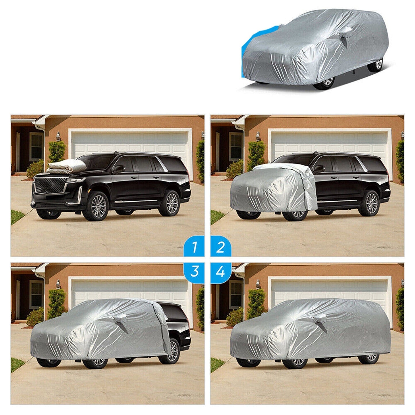 Universal SUV Auto Cover Waterproof Indoor and Outdoor Protection