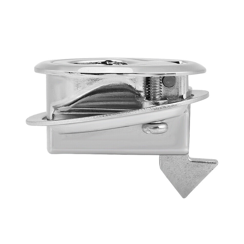 Boat Marine Flush Pull Slam Latch with Lock 316 Stainless Steel 2 Keys